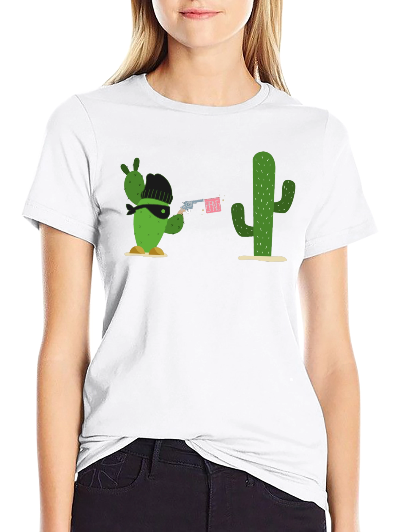 Cactus Bandit Graphic Tee - Funny Western T-Shirt