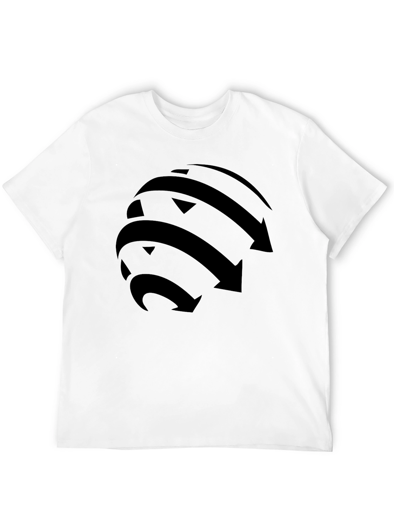 Arrow Globe Graphic Black T-Shirt