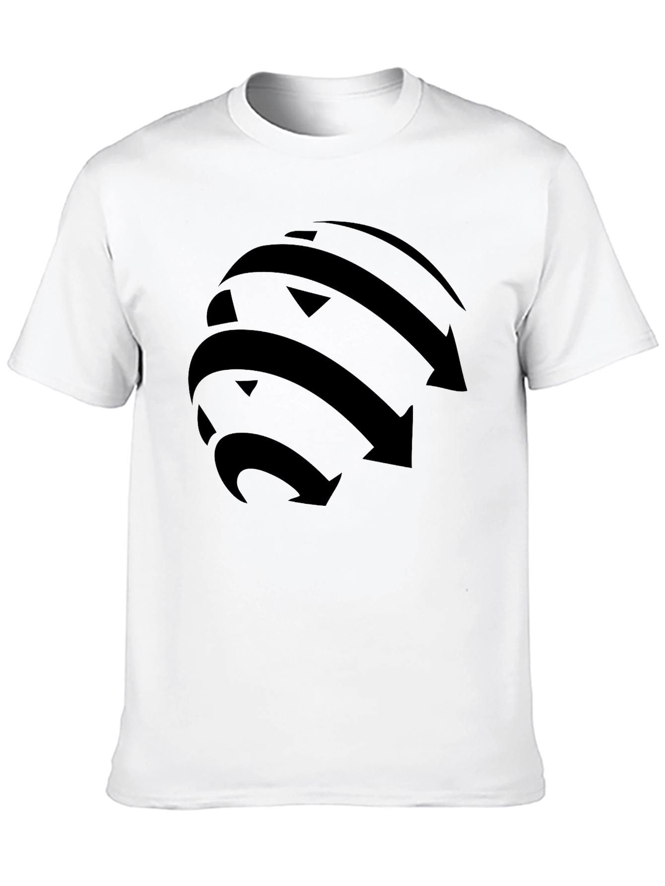 Arrow Globe Graphic Black T-Shirt