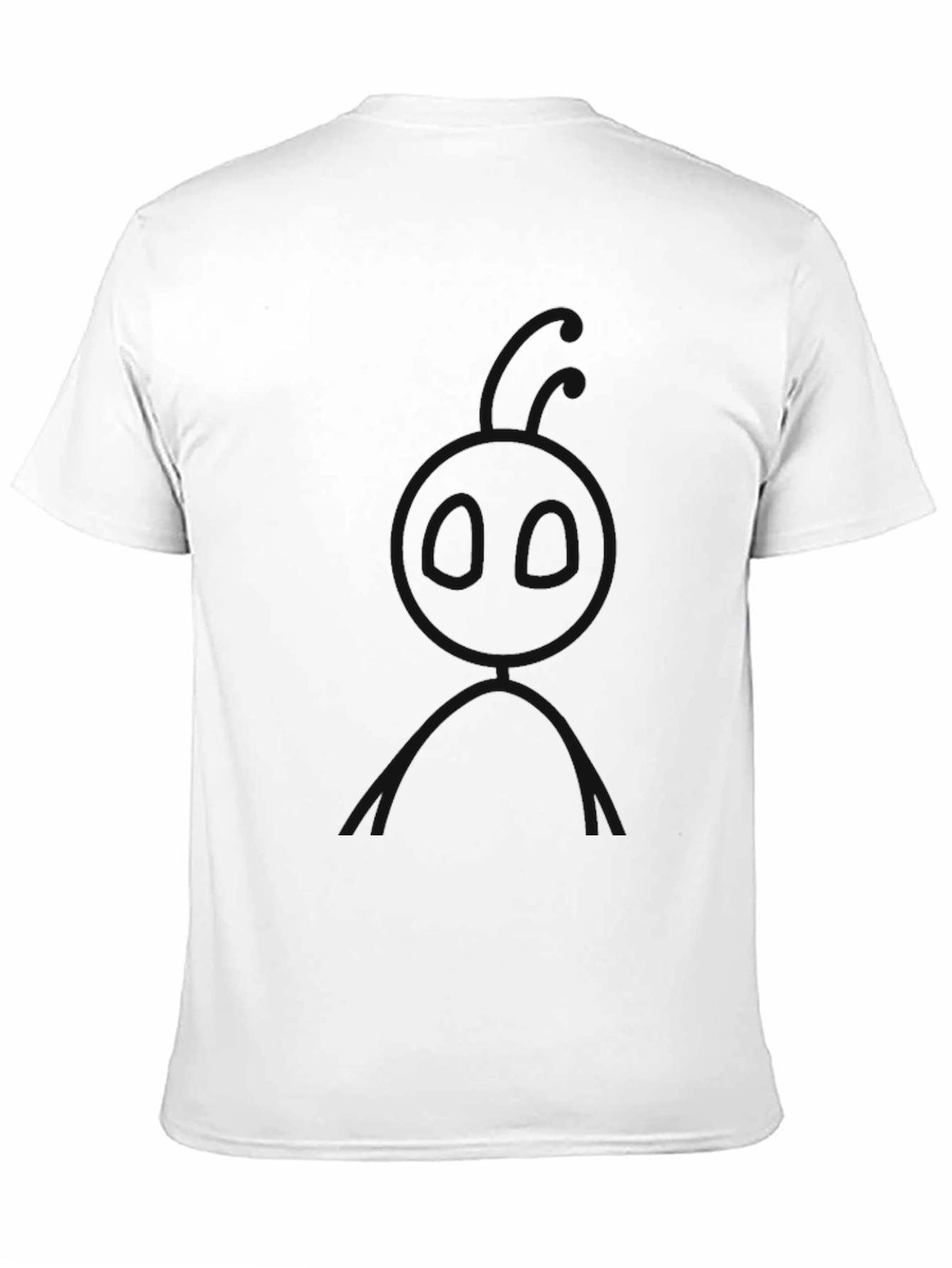 Mens Black Graphic Tee - Mystery Design