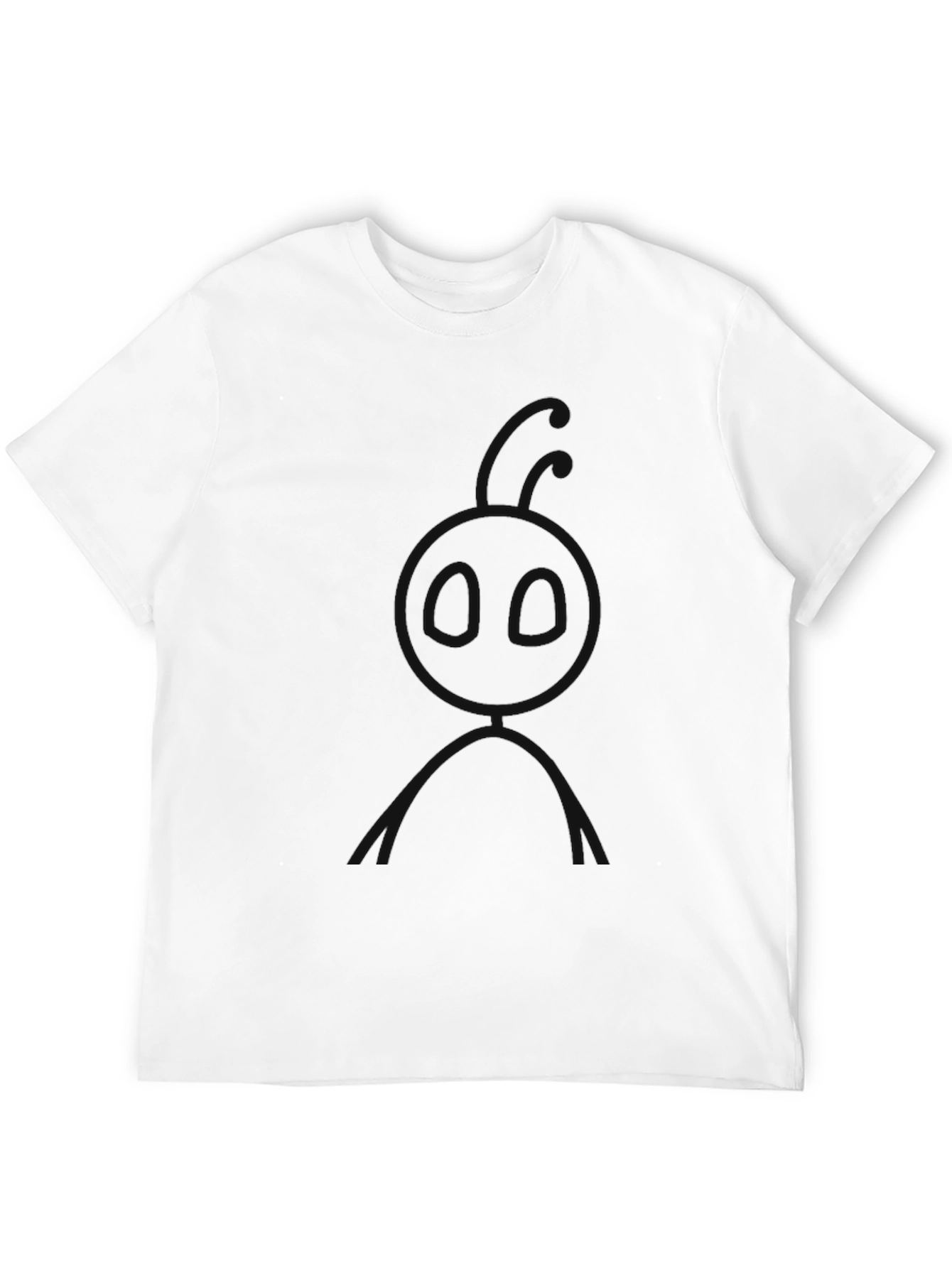 Mens Black Graphic Tee - Mystery Design