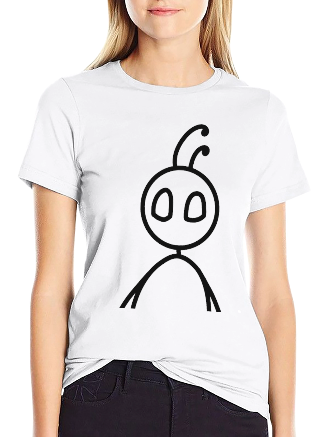 Mens Black Graphic Tee - Mystery Design