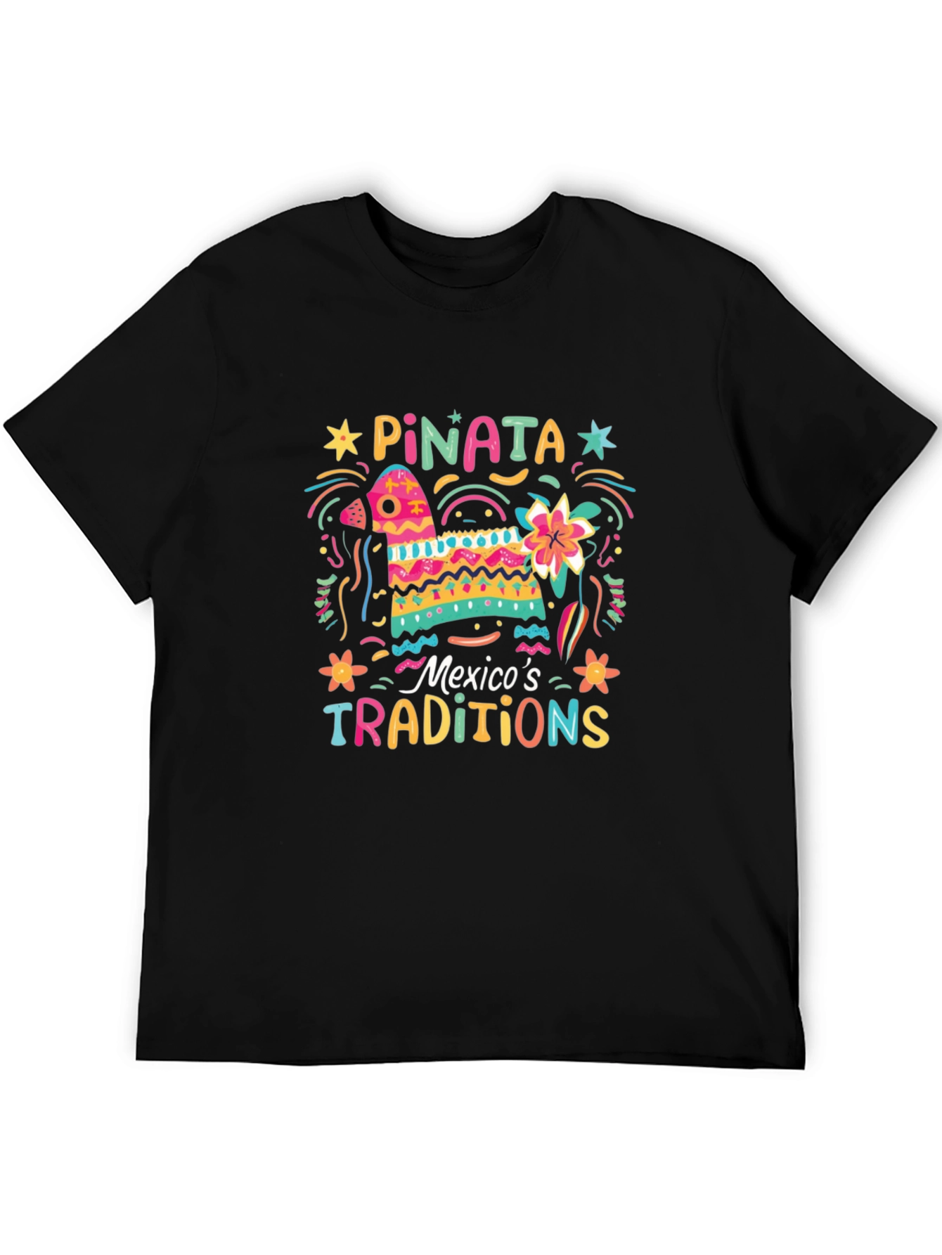 Festive Piñata T-Shirt - Mexicos Traditions