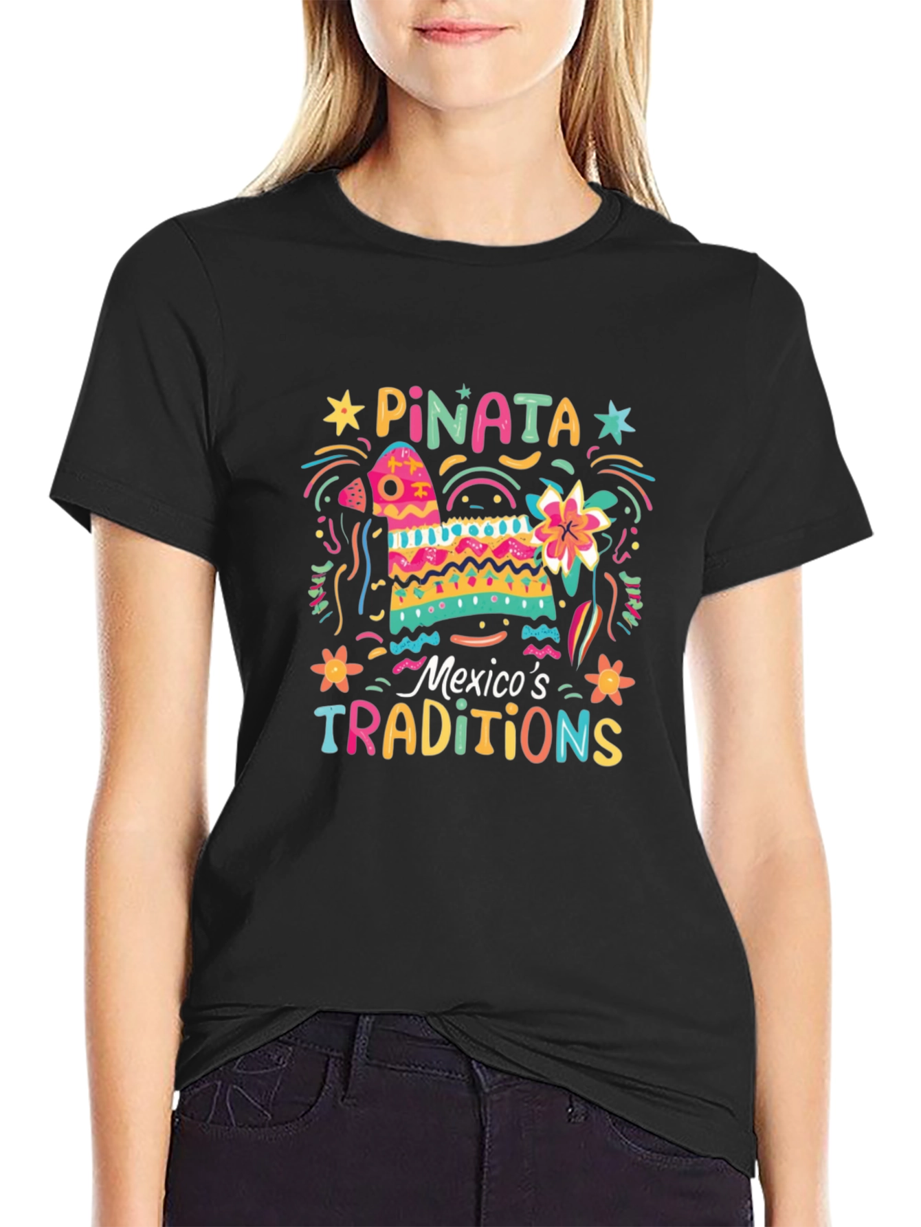 Festive Piñata T-Shirt - Mexicos Traditions