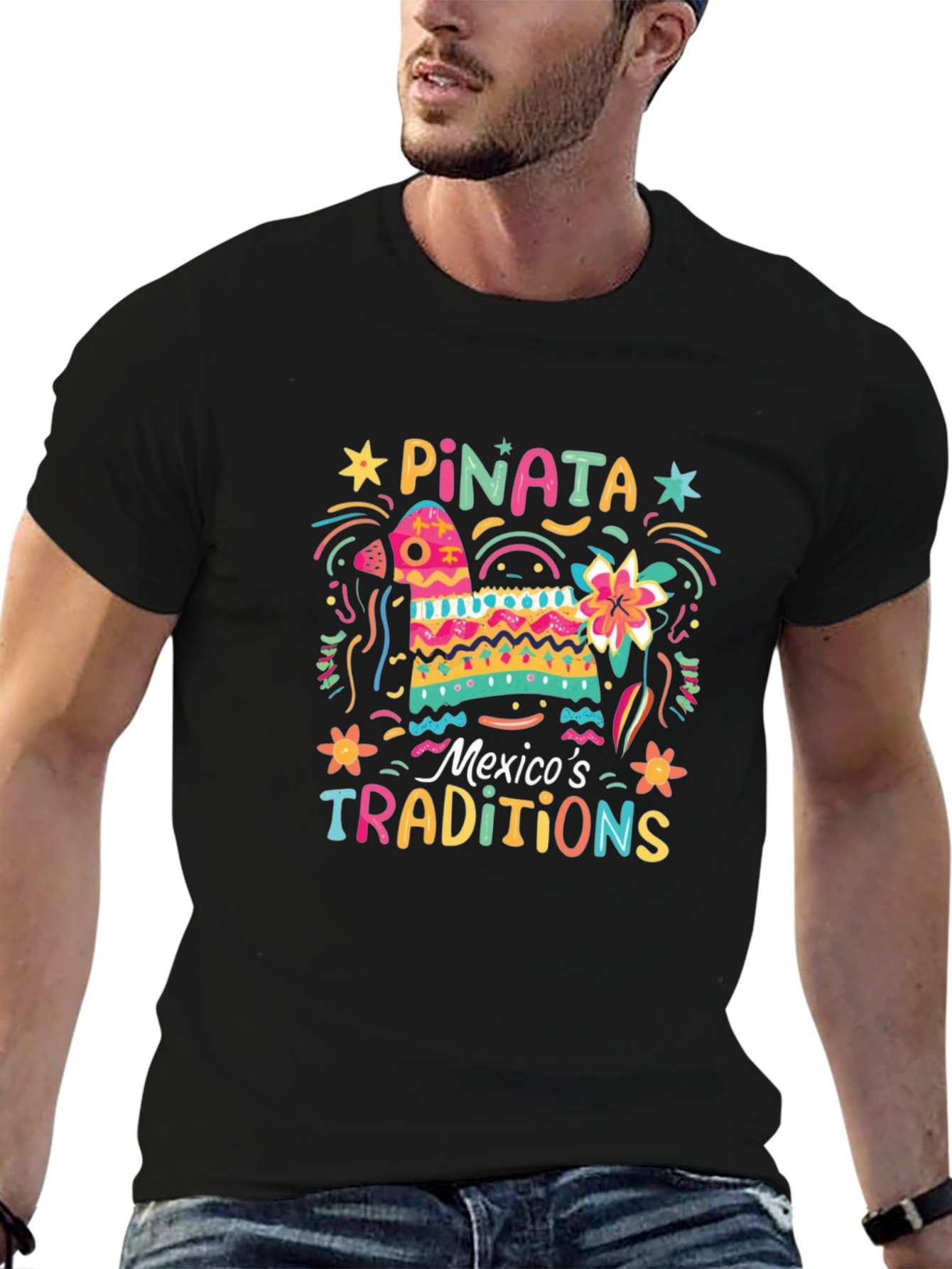 Festive Piñata T-Shirt - Mexicos Traditions