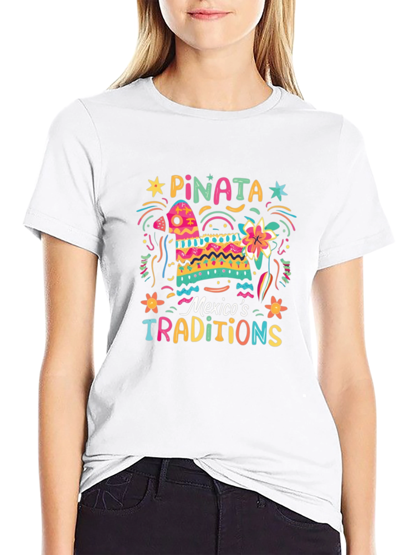 Festive Piñata T-Shirt - Mexicos Traditions