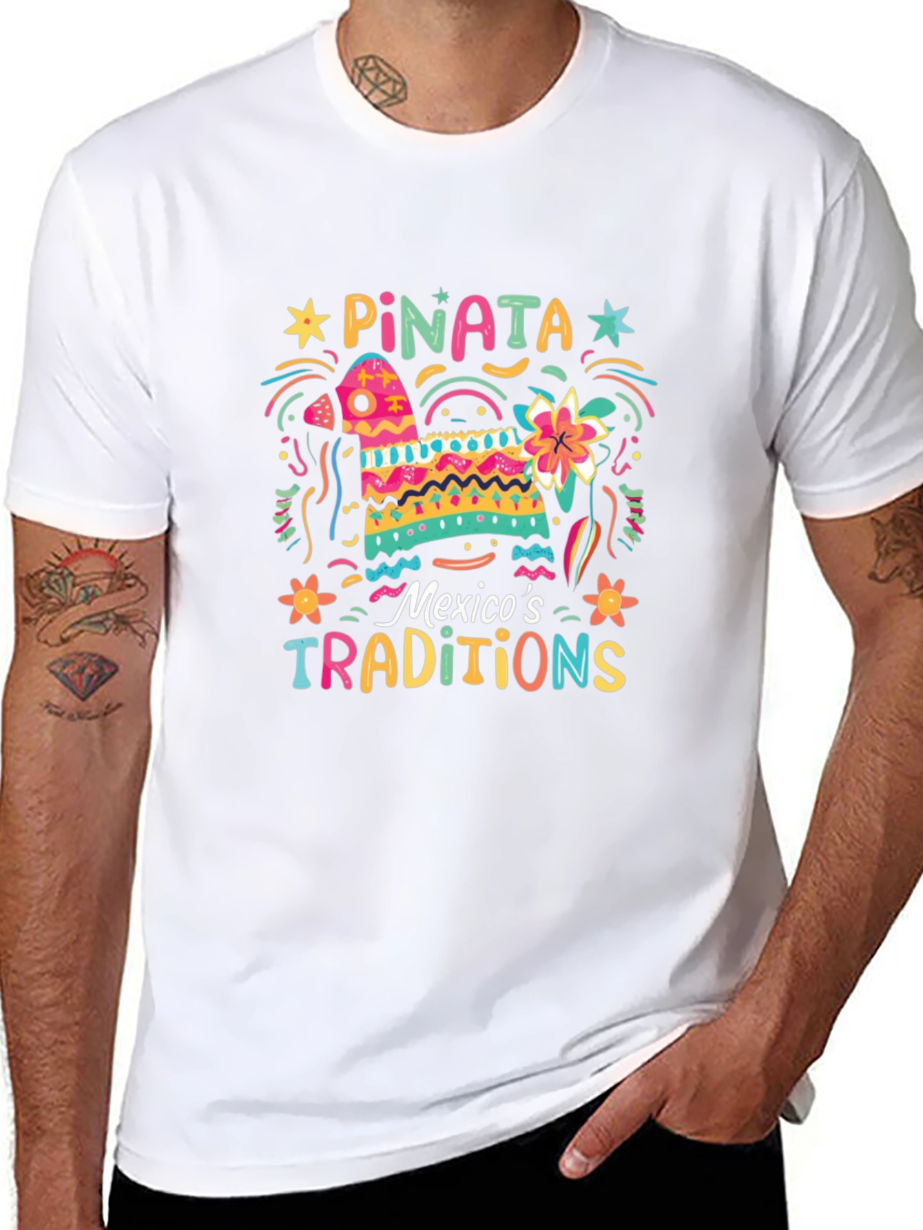 Festive Piñata T-Shirt - Mexicos Traditions