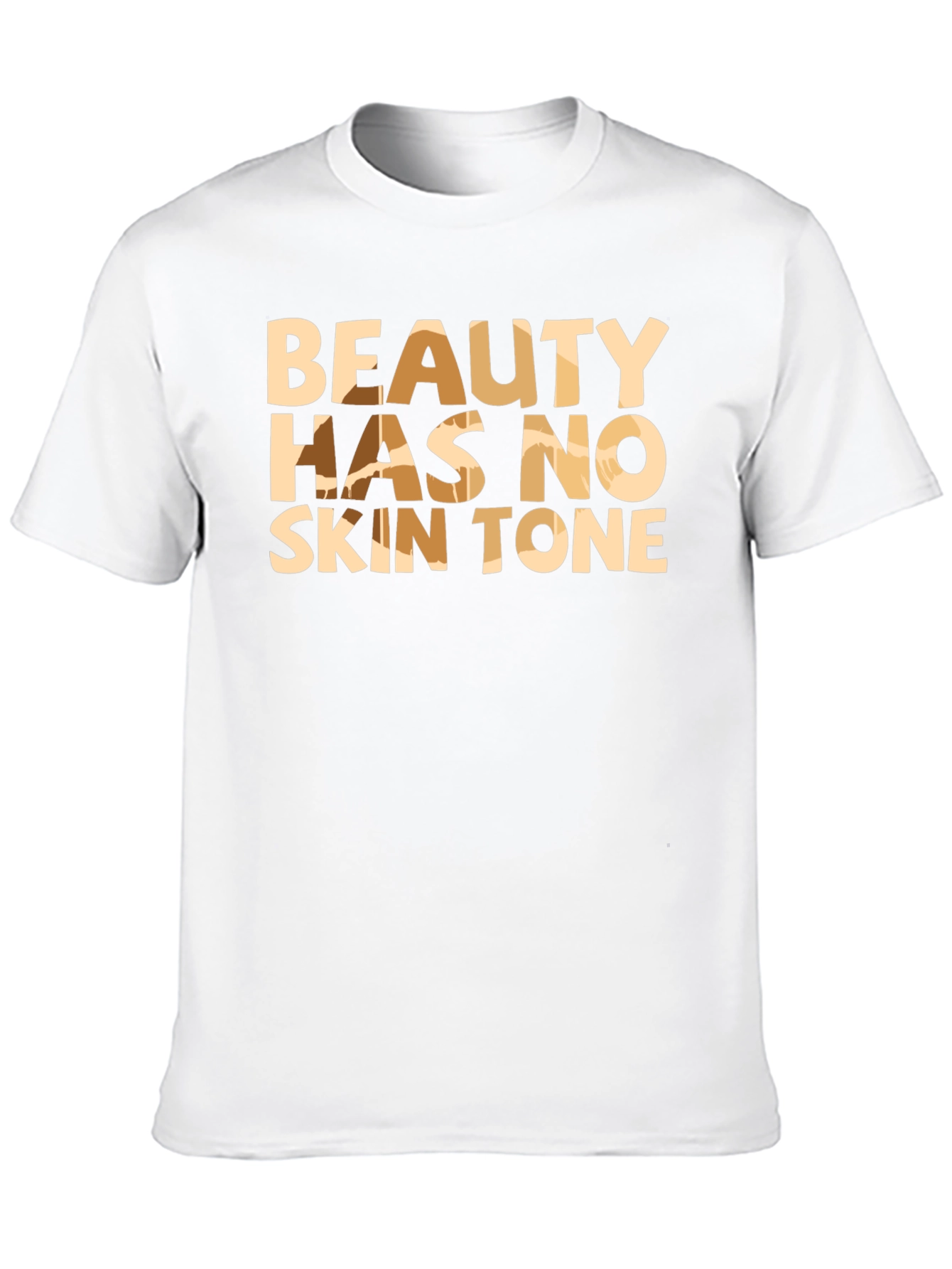 Beauty Has No Skin Tone Black Graphic Tee