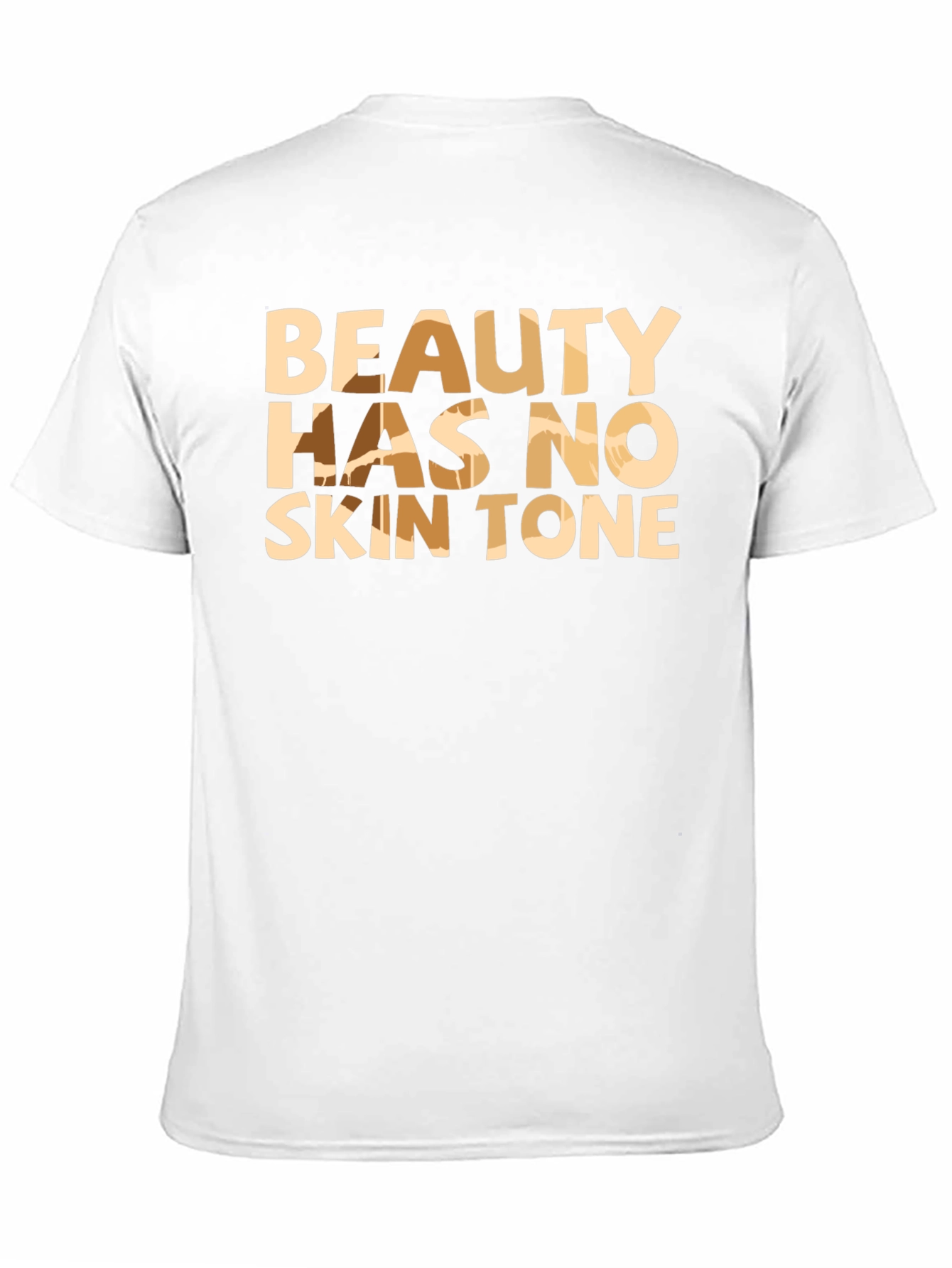 Beauty Has No Skin Tone Black Graphic Tee