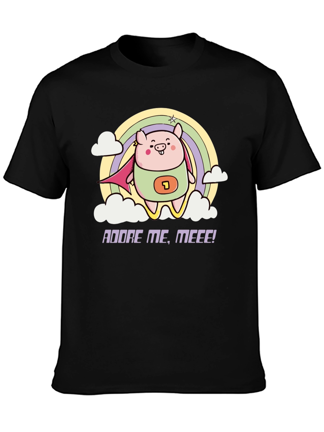Adorable Superhero Pig T-Shirt