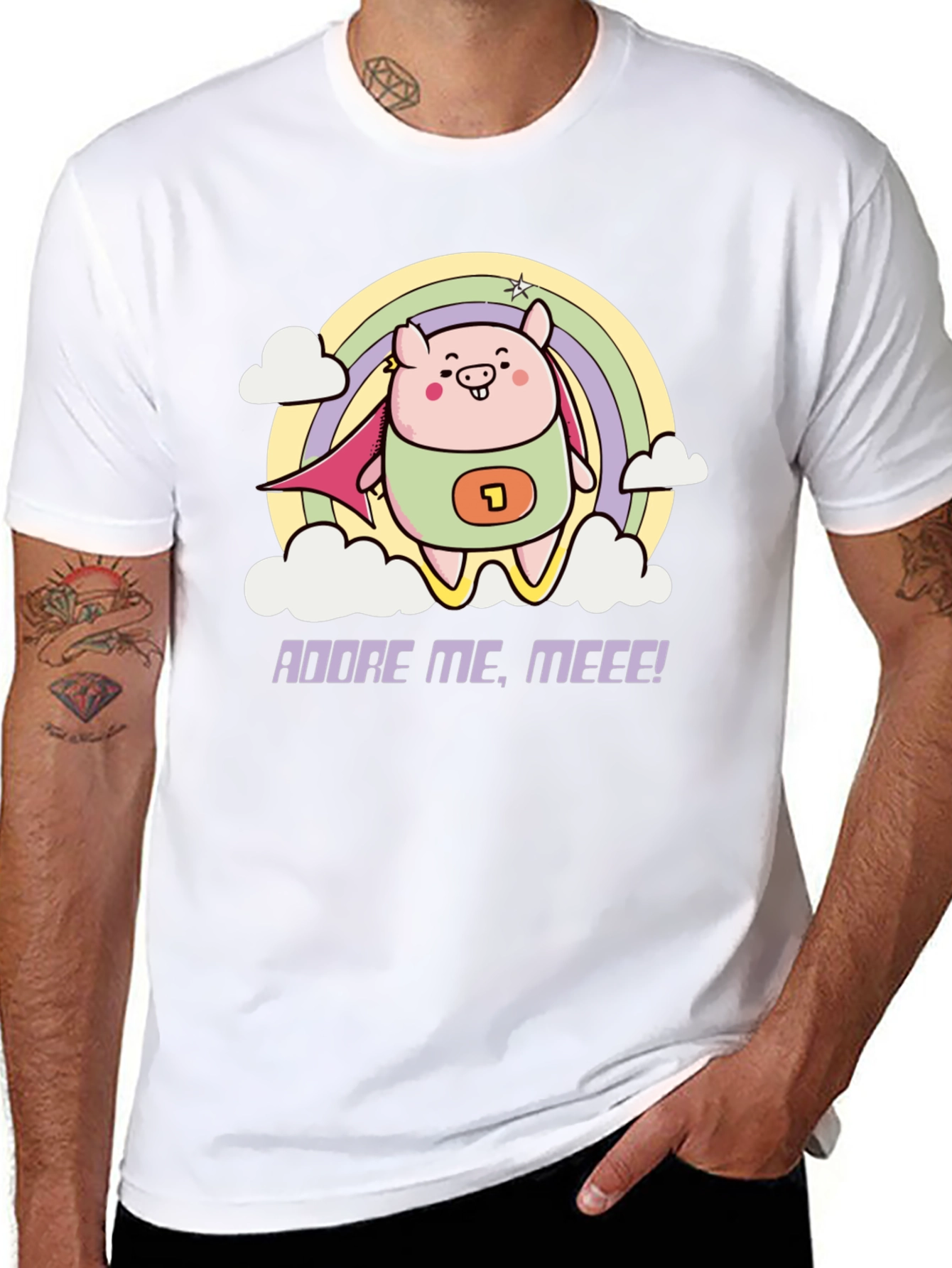 Adorable Superhero Pig T-Shirt