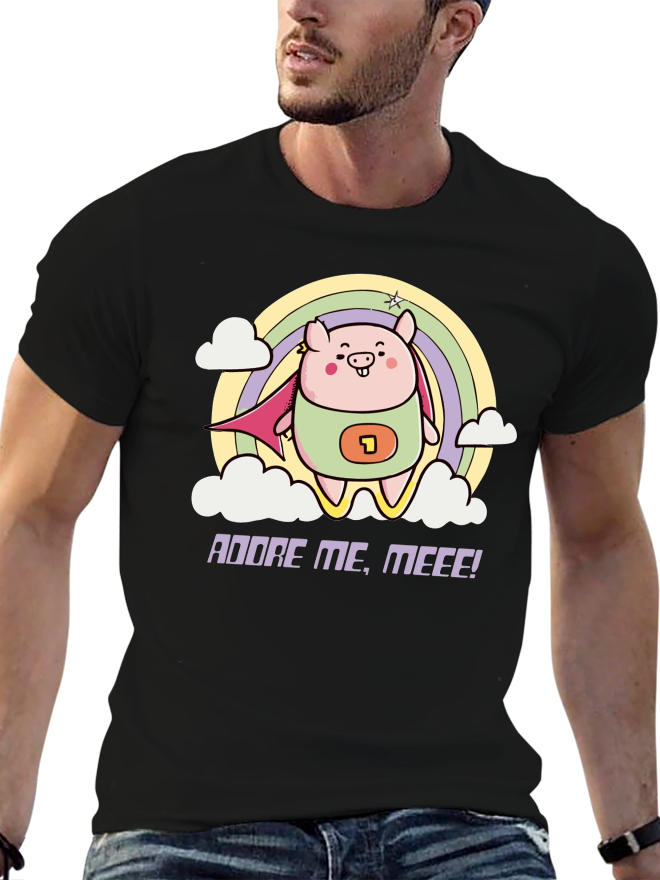 Adorable Superhero Pig T-Shirt