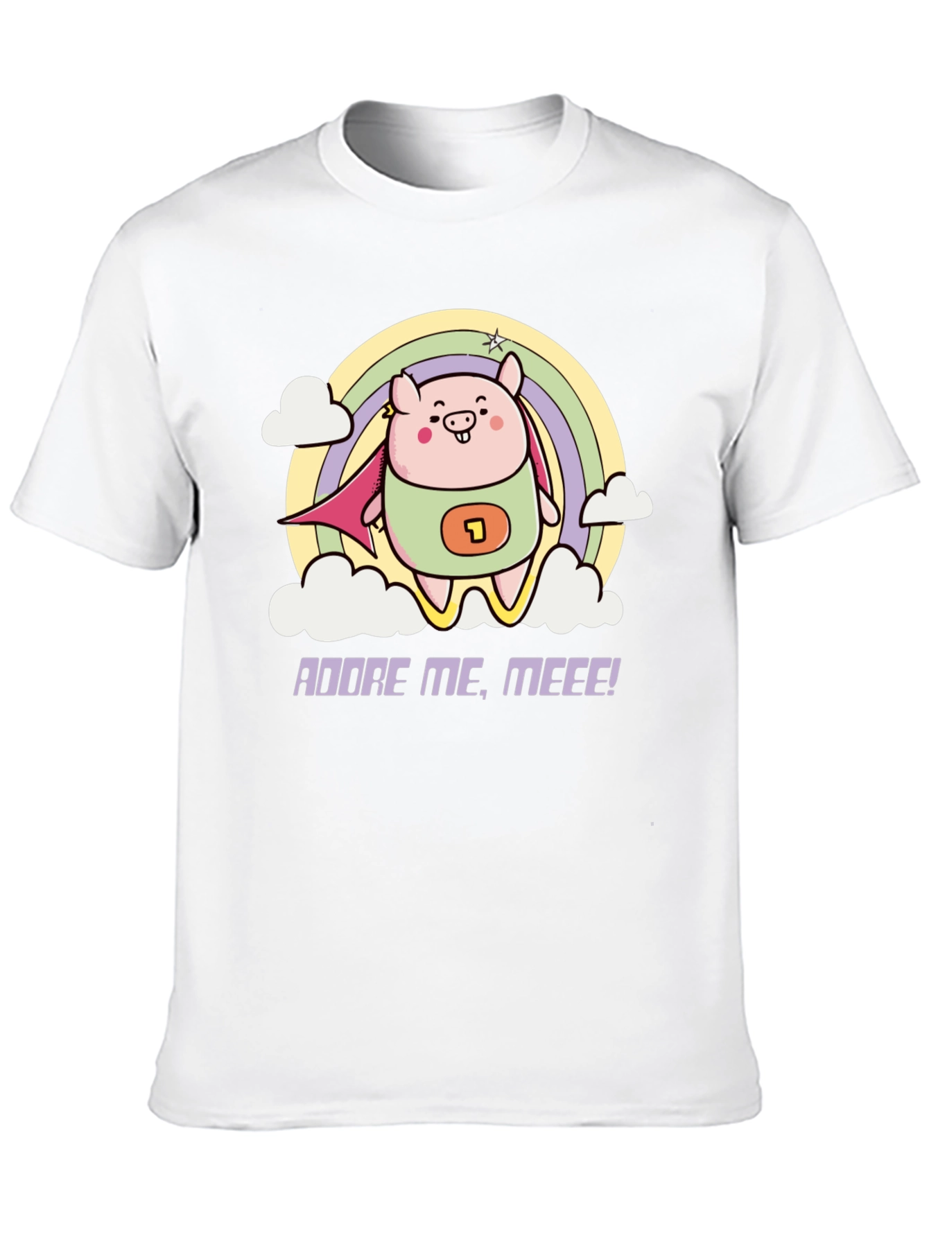 Adorable Superhero Pig T-Shirt