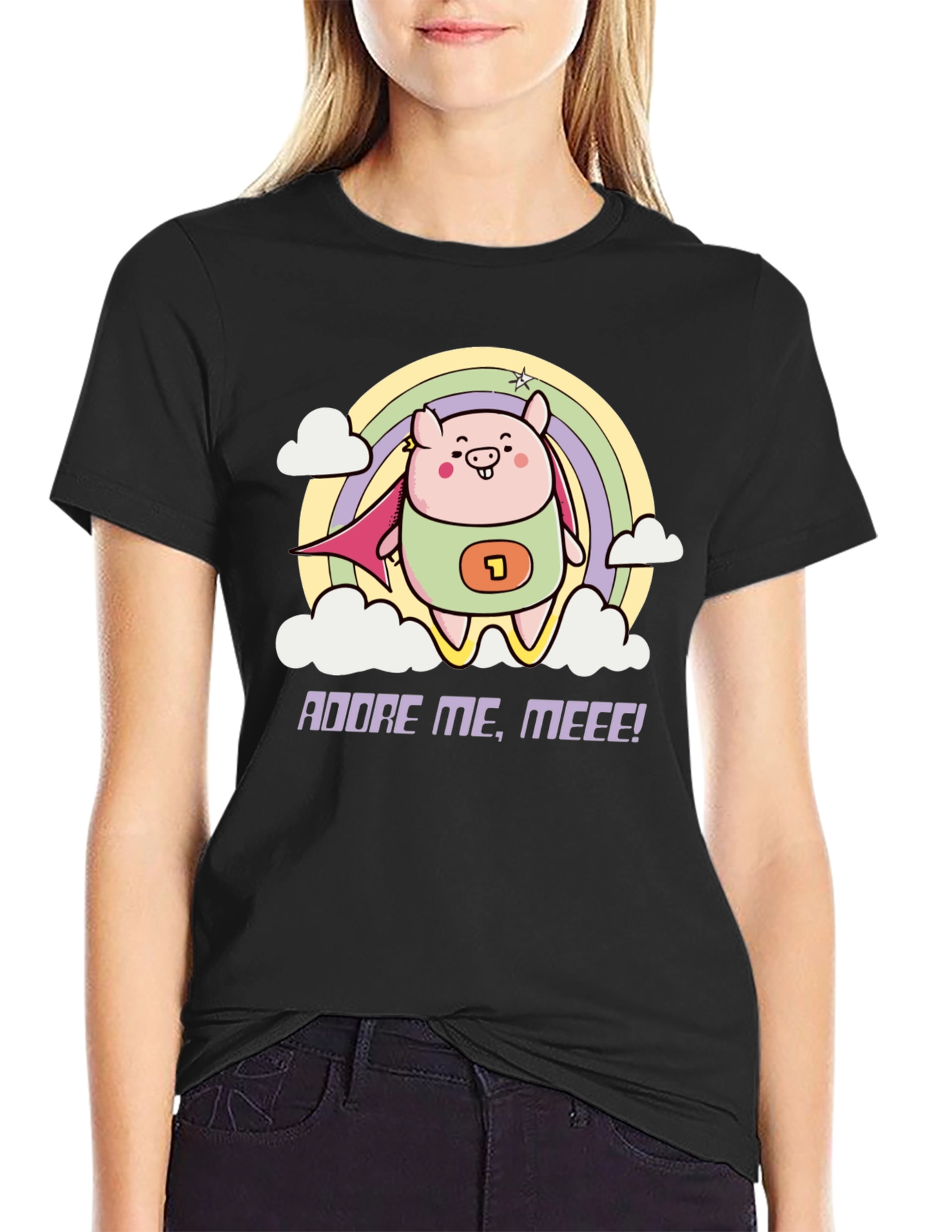 Adorable Superhero Pig T-Shirt