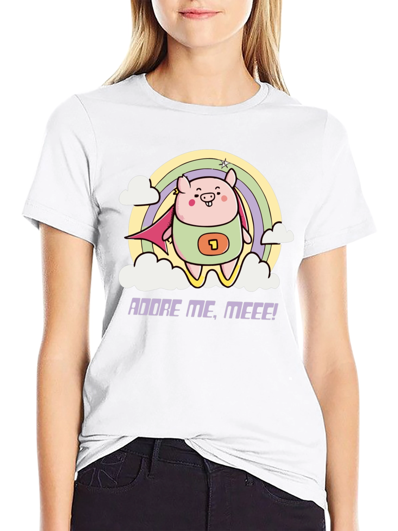 Adorable Superhero Pig T-Shirt