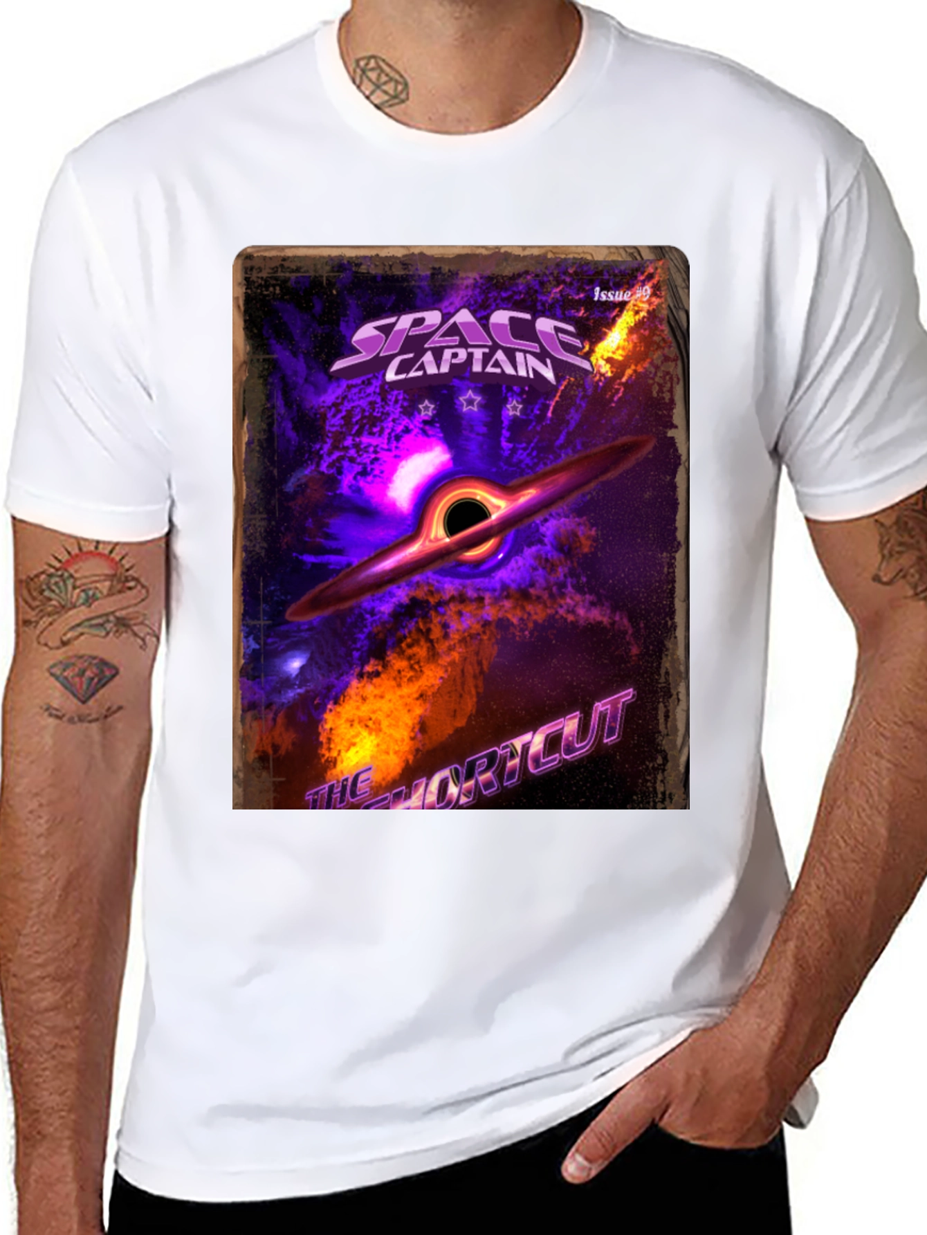 Space Captain Black Hole T-Shirt