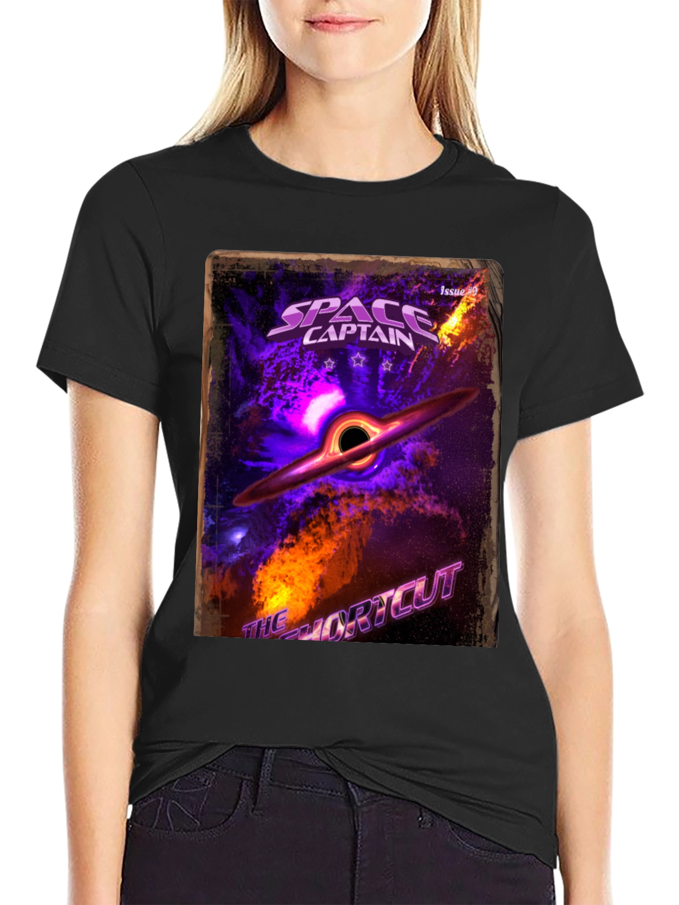 Space Captain Black Hole T-Shirt