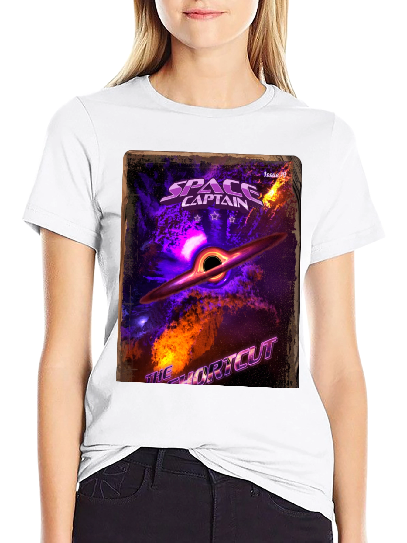 Space Captain Black Hole T-Shirt