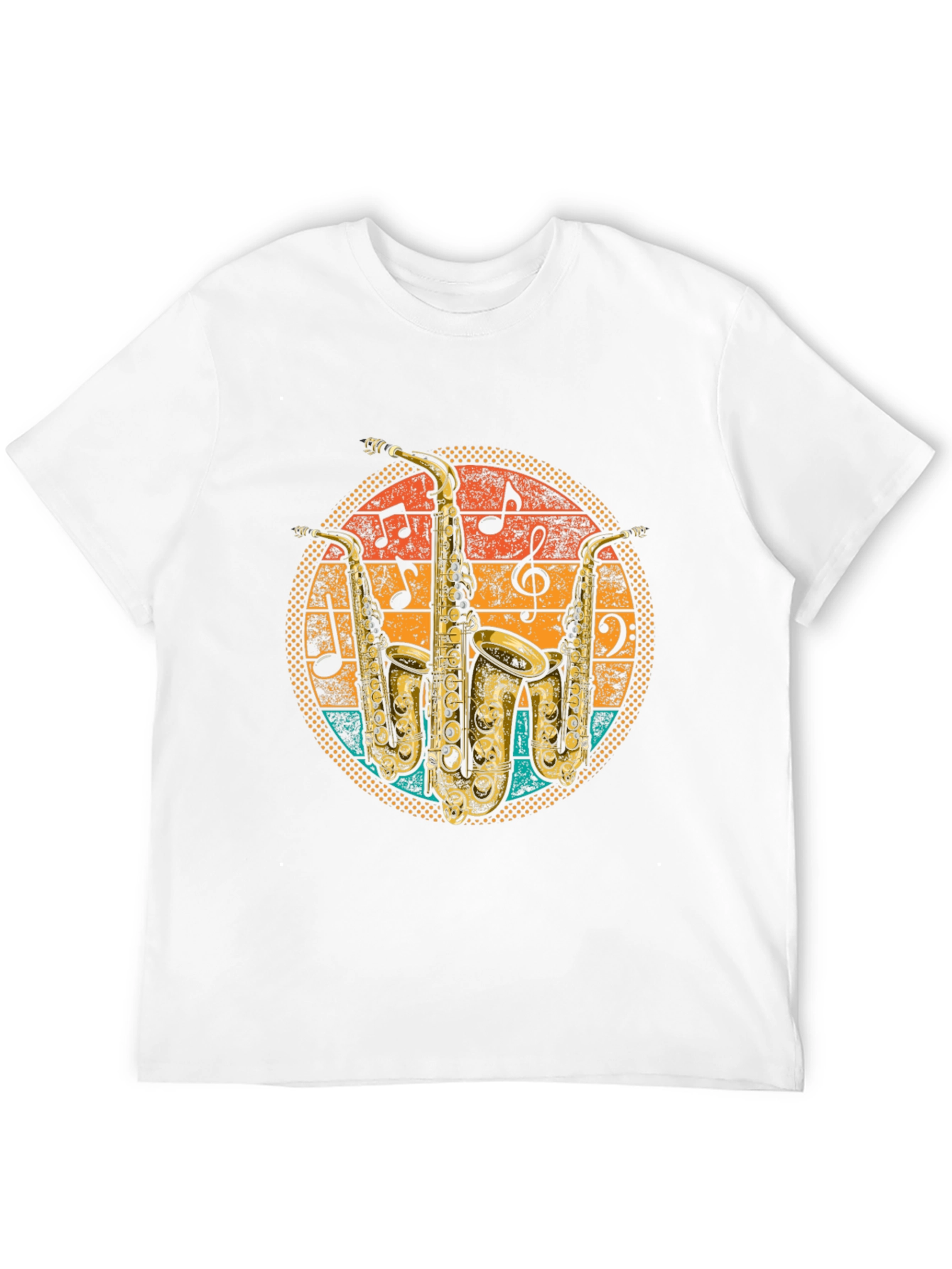 Retro Saxophone Music T-Shirt