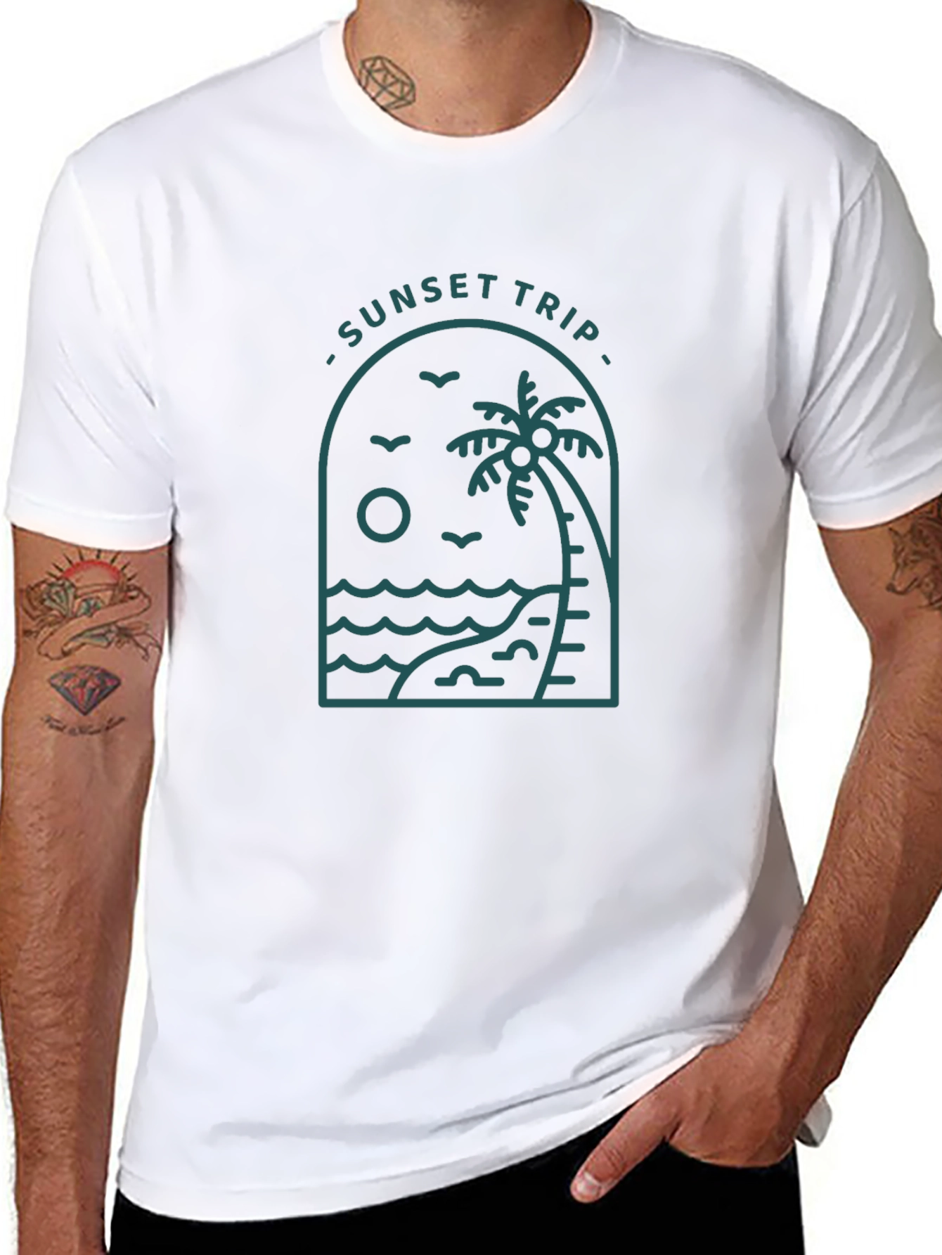 Sunset Trip Graphic Tee - Vacation Vibes