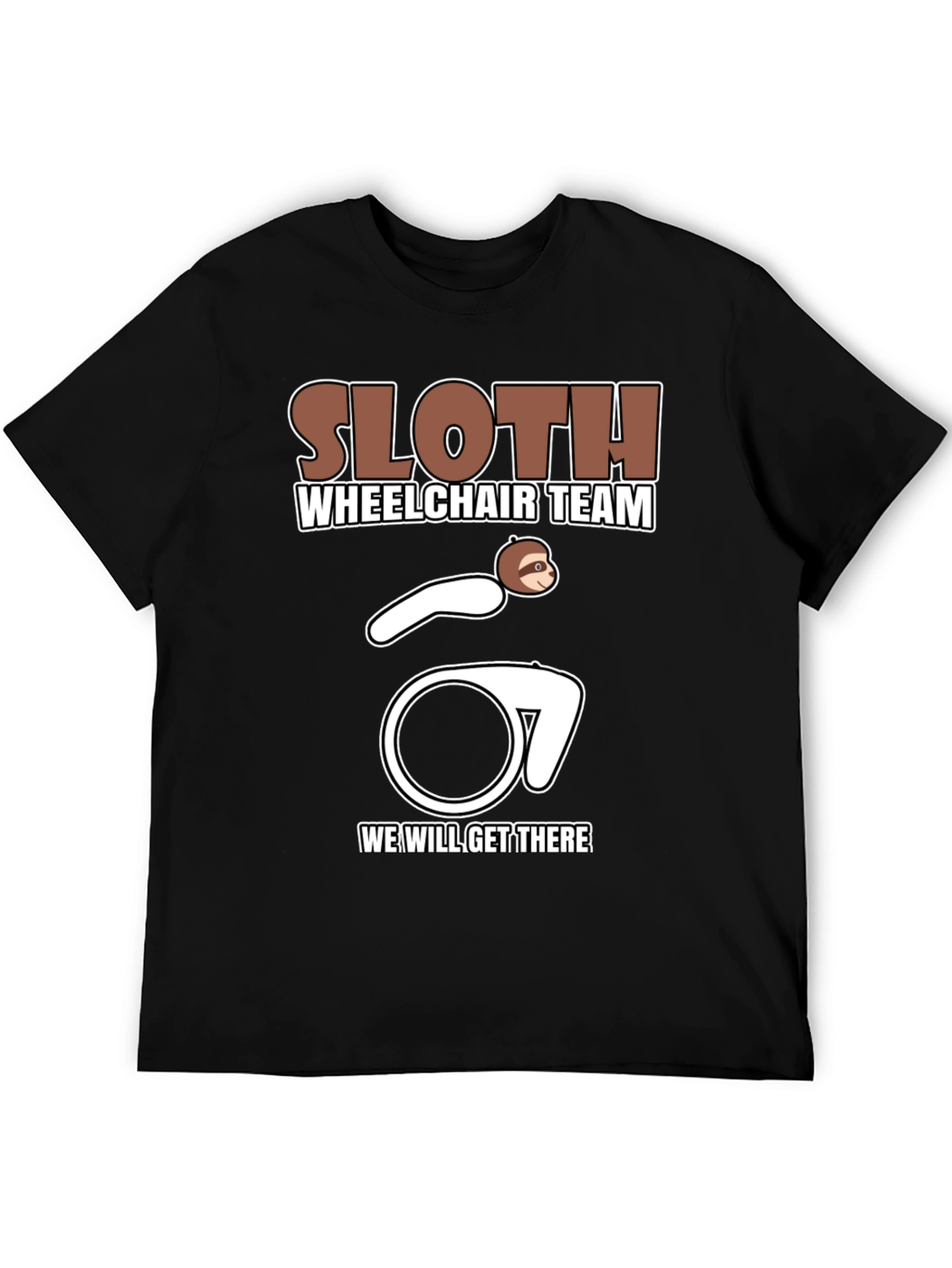 Sloth Wheelchair Team T-Shirt - Funny & Unique Design