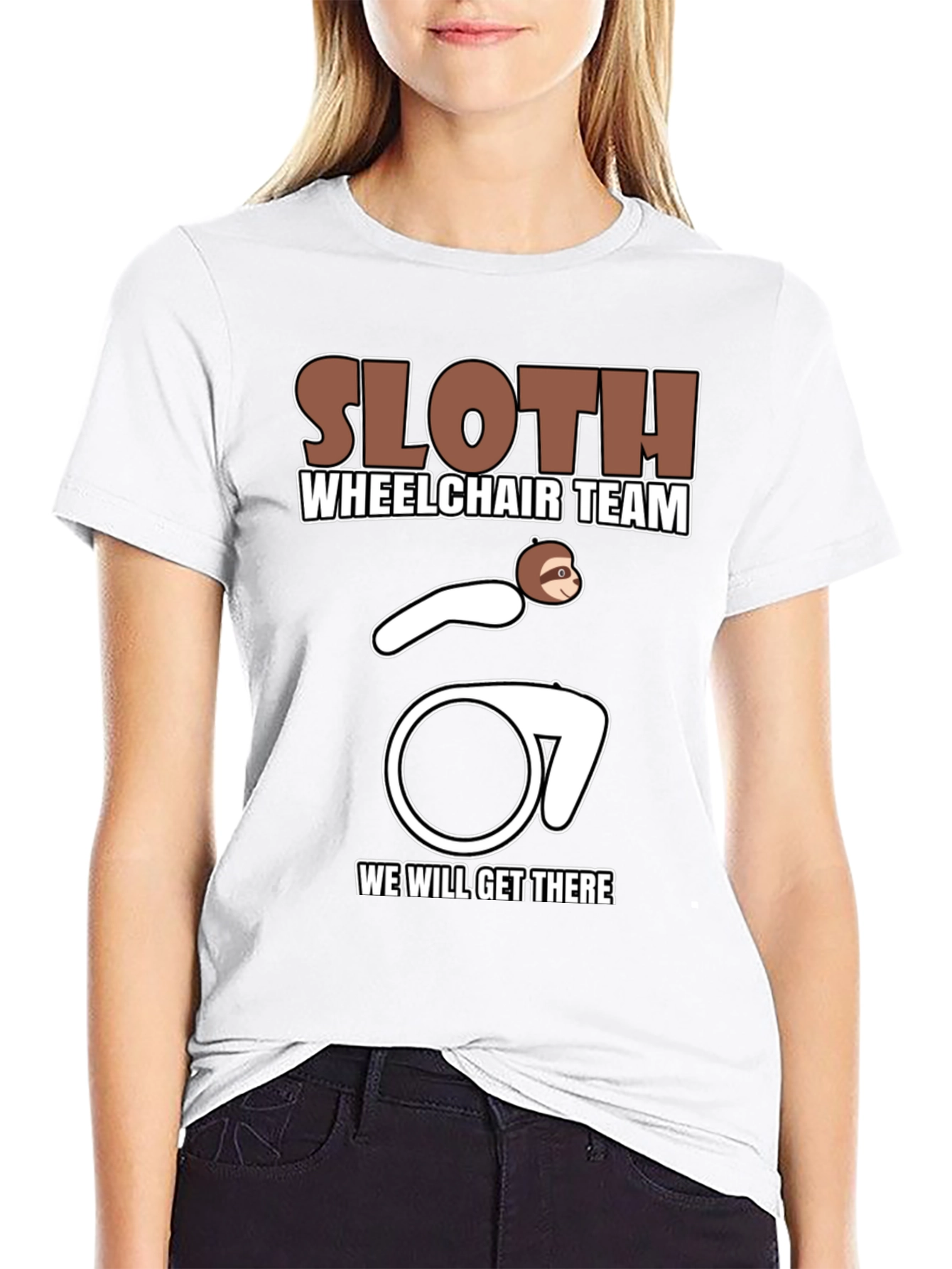 Sloth Wheelchair Team T-Shirt - Funny & Unique Design