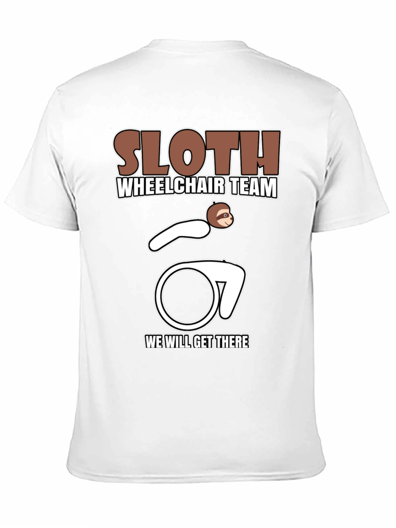 Sloth Wheelchair Team T-Shirt - Funny & Unique Design
