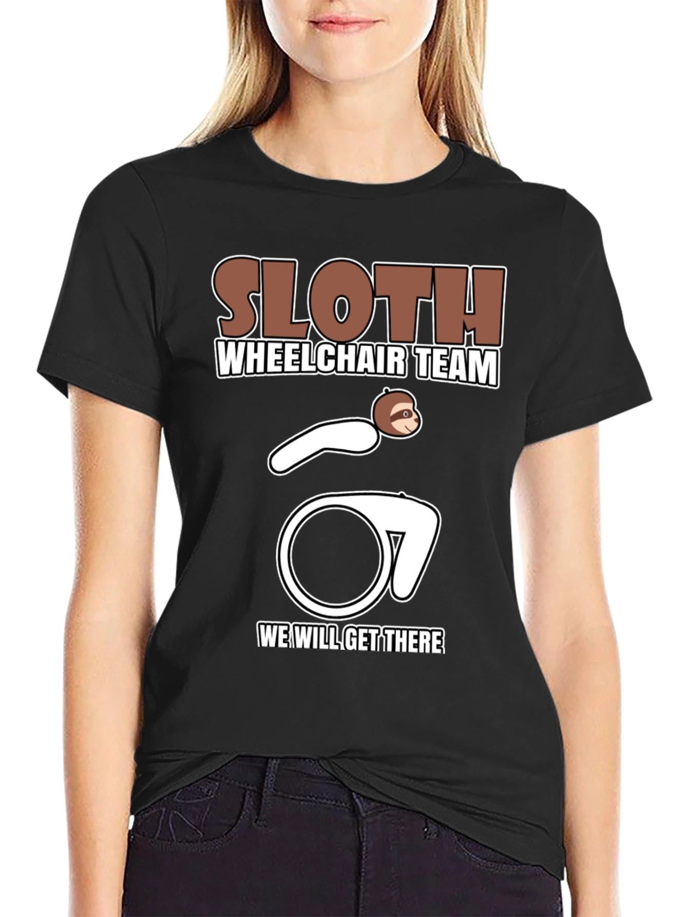Sloth Wheelchair Team T-Shirt - Funny & Unique Design