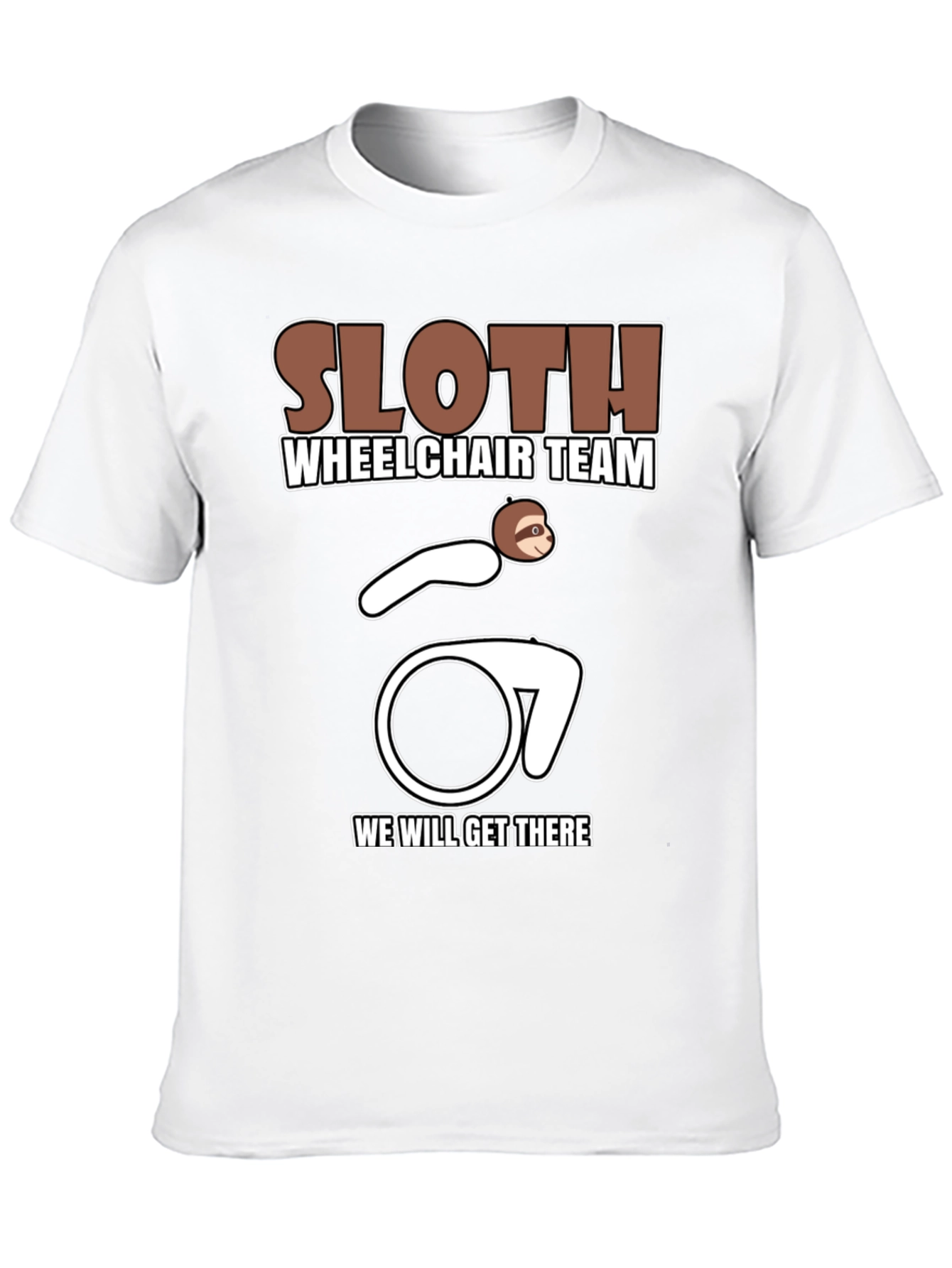 Sloth Wheelchair Team T-Shirt - Funny & Unique Design
