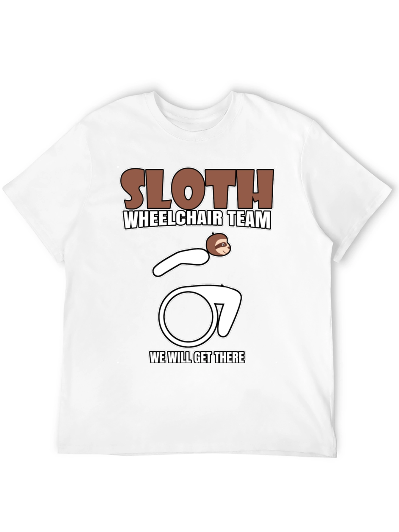 Sloth Wheelchair Team T-Shirt - Funny & Unique Design
