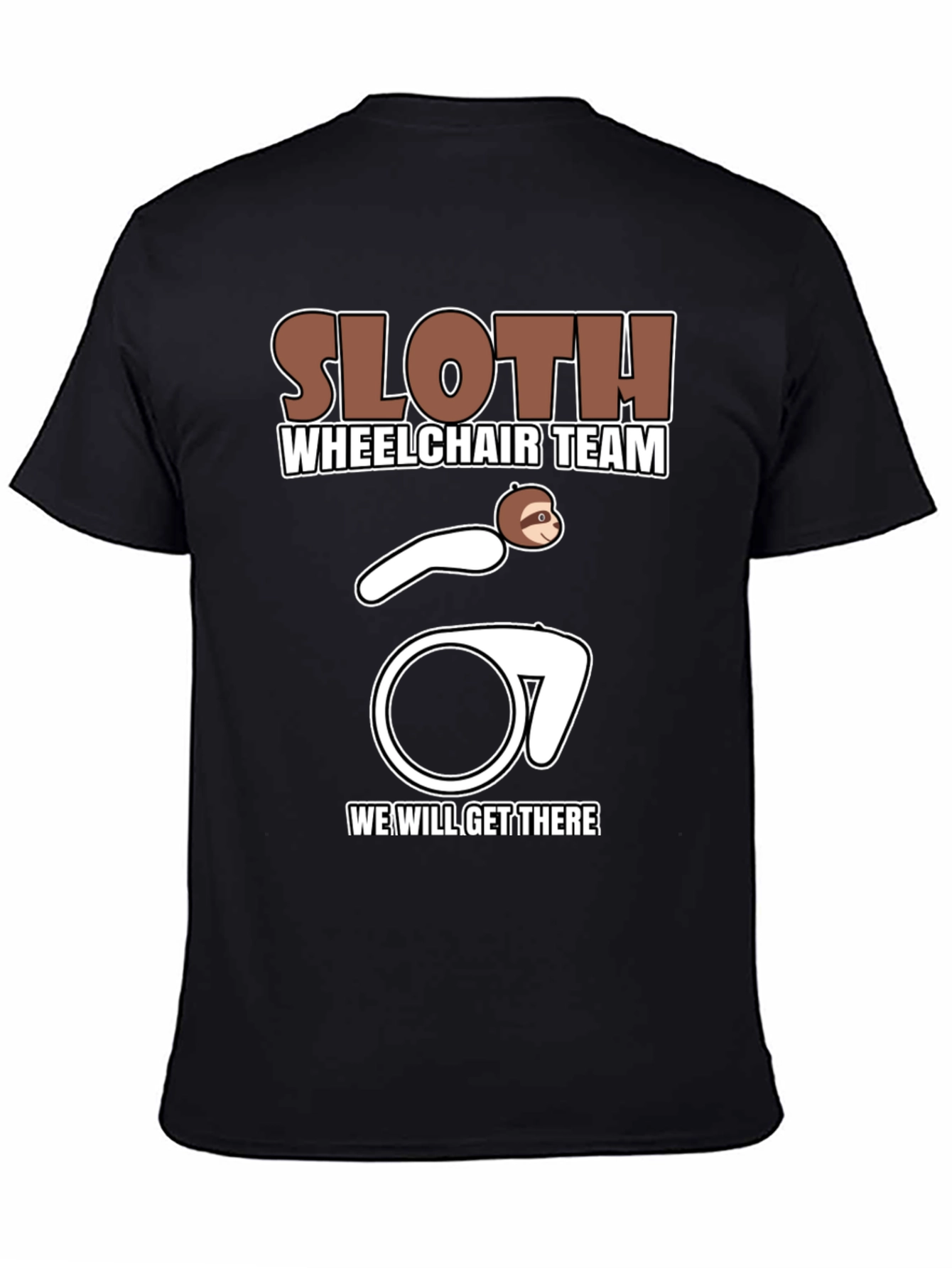 Sloth Wheelchair Team T-Shirt - Funny & Unique Design