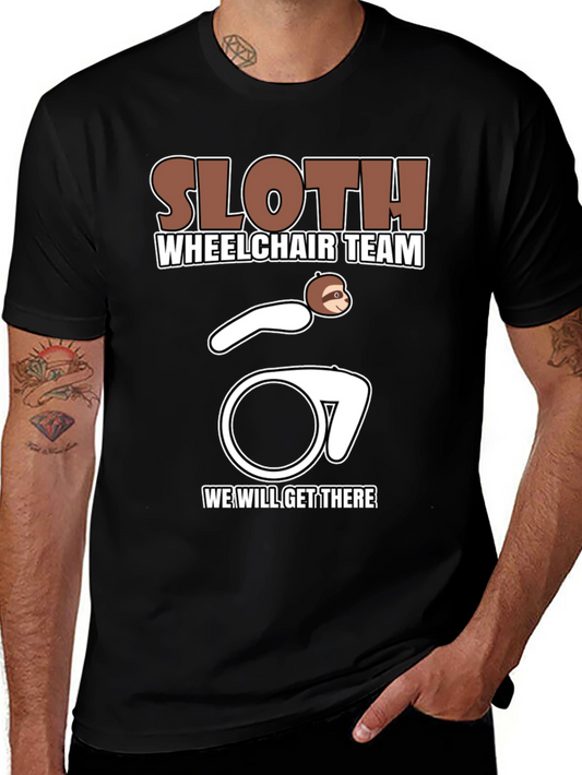 Sloth Wheelchair Team T-Shirt - Funny & Unique Design