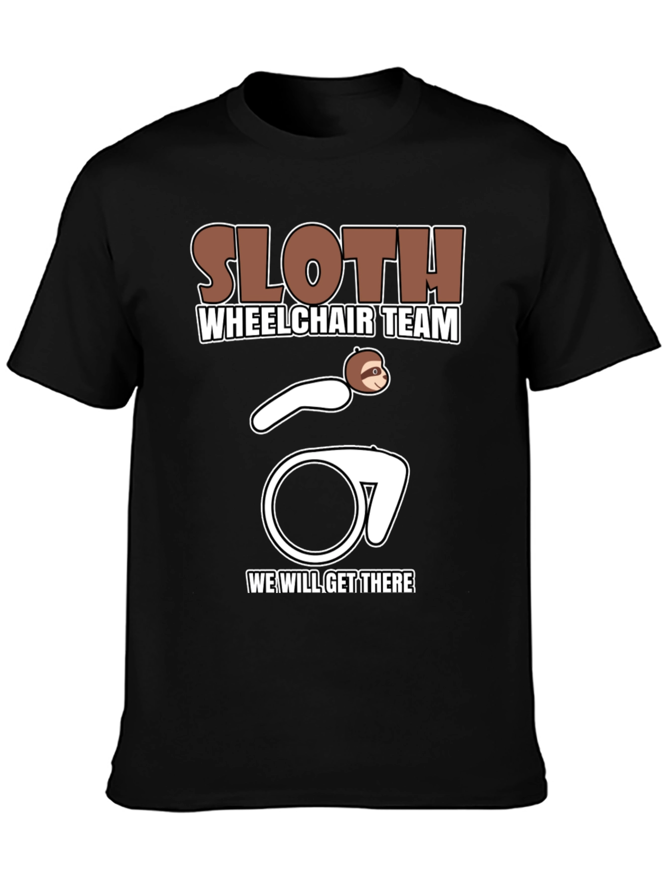 Sloth Wheelchair Team T-Shirt - Funny & Unique Design