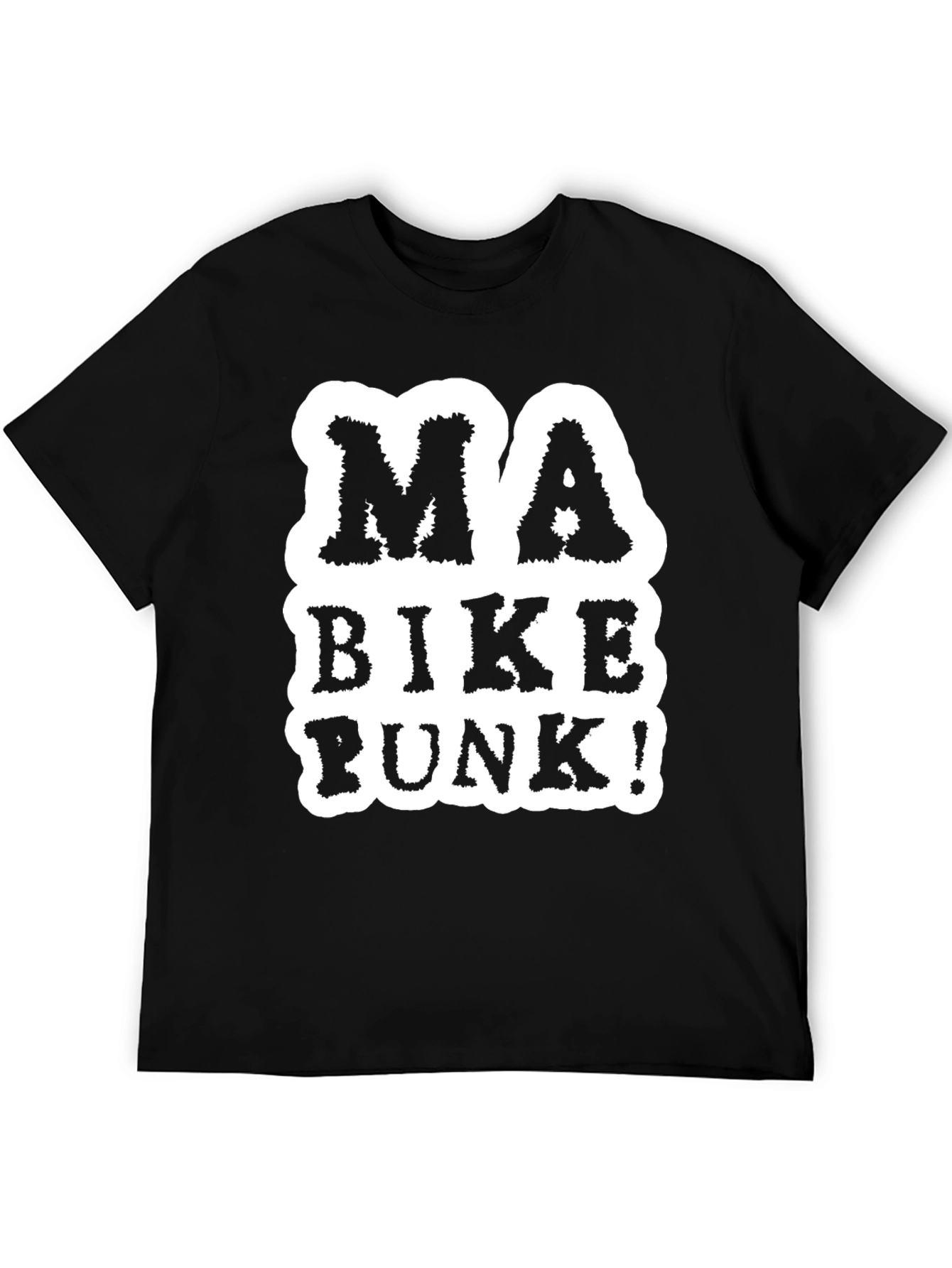 Ma Bike Punk! Black Graphic T-Shirt