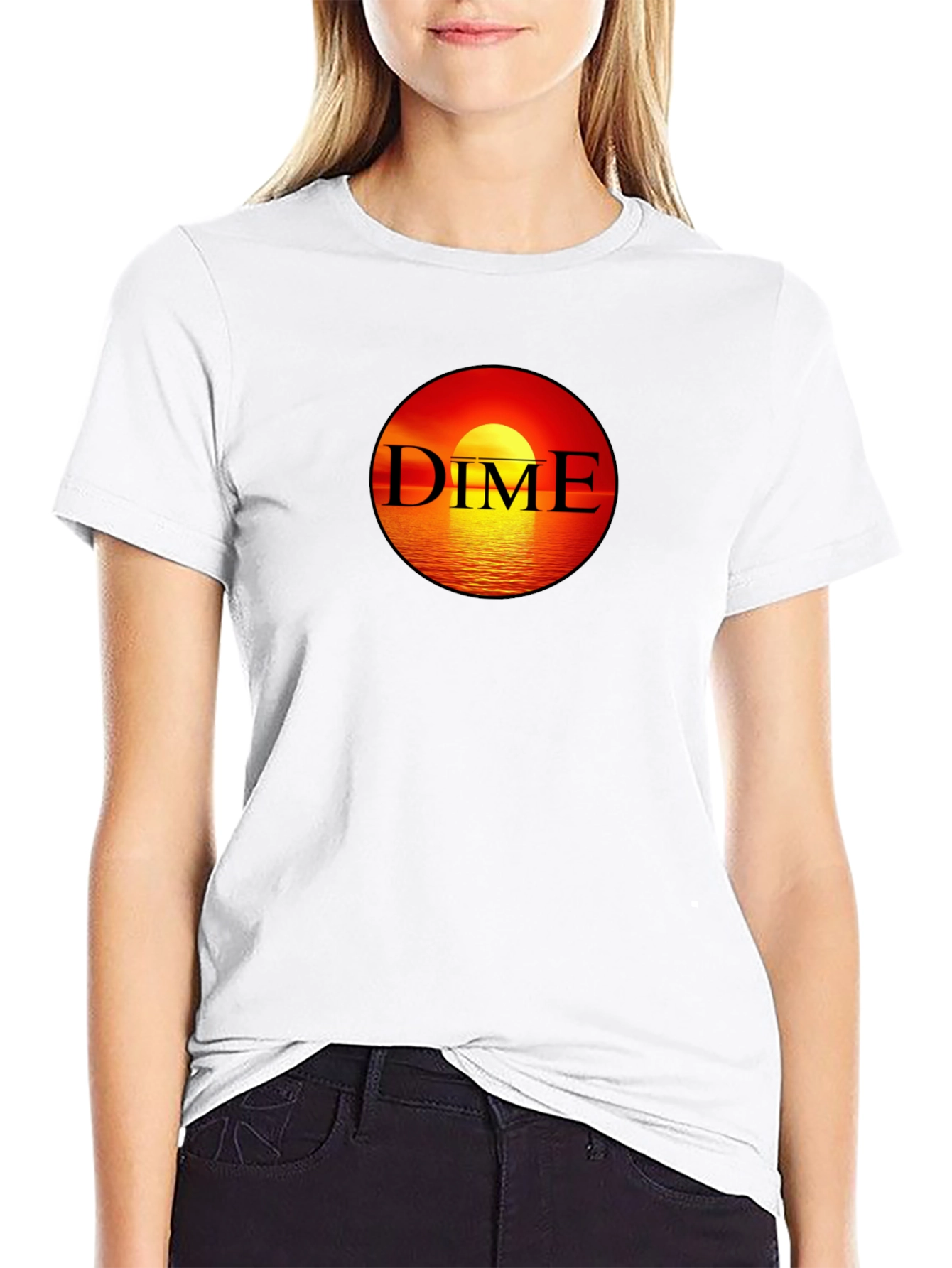 Dime Sunset Black T-Shirt