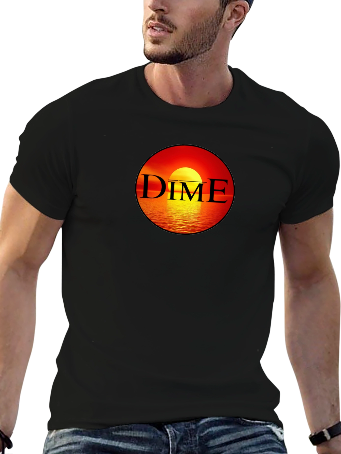 Dime Sunset Black T-Shirt