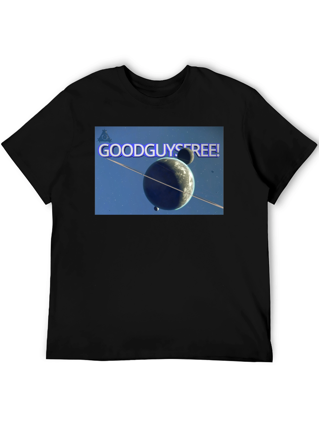 Good Guys Free! Graphic Black T-Shirt