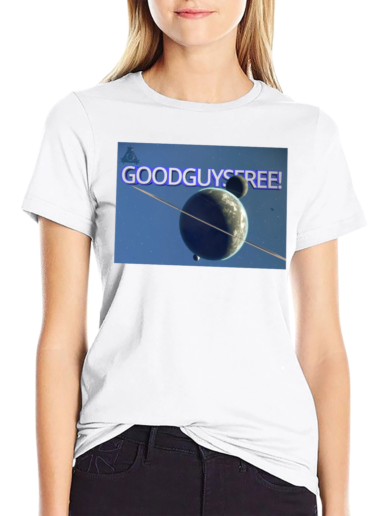 Good Guys Free! Graphic Black T-Shirt