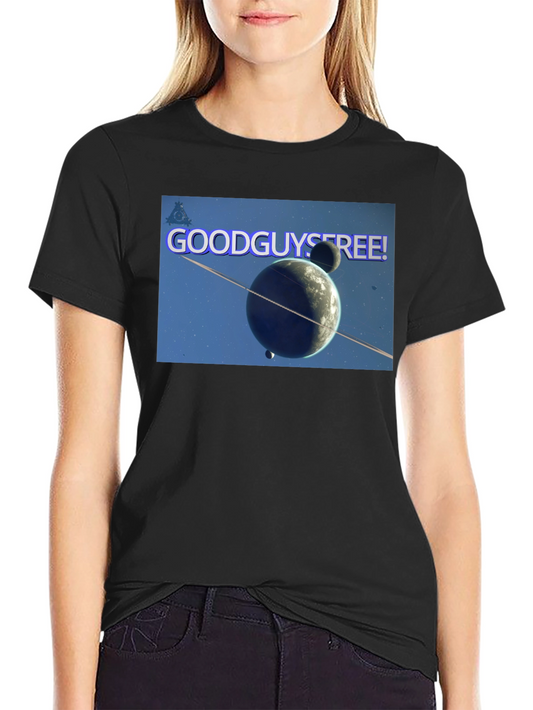 Good Guys Free! Graphic Black T-Shirt