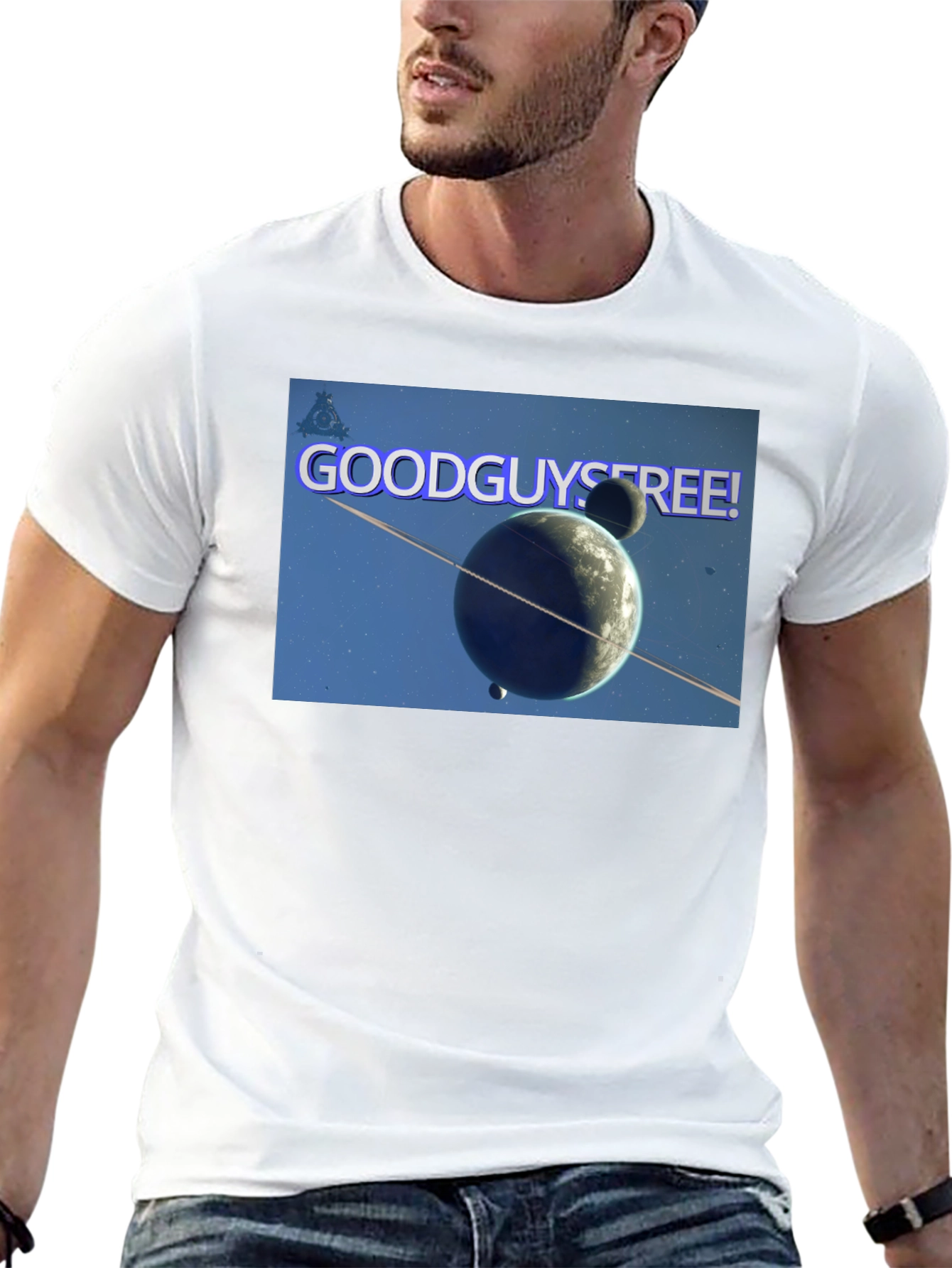 Good Guys Free! Graphic Black T-Shirt