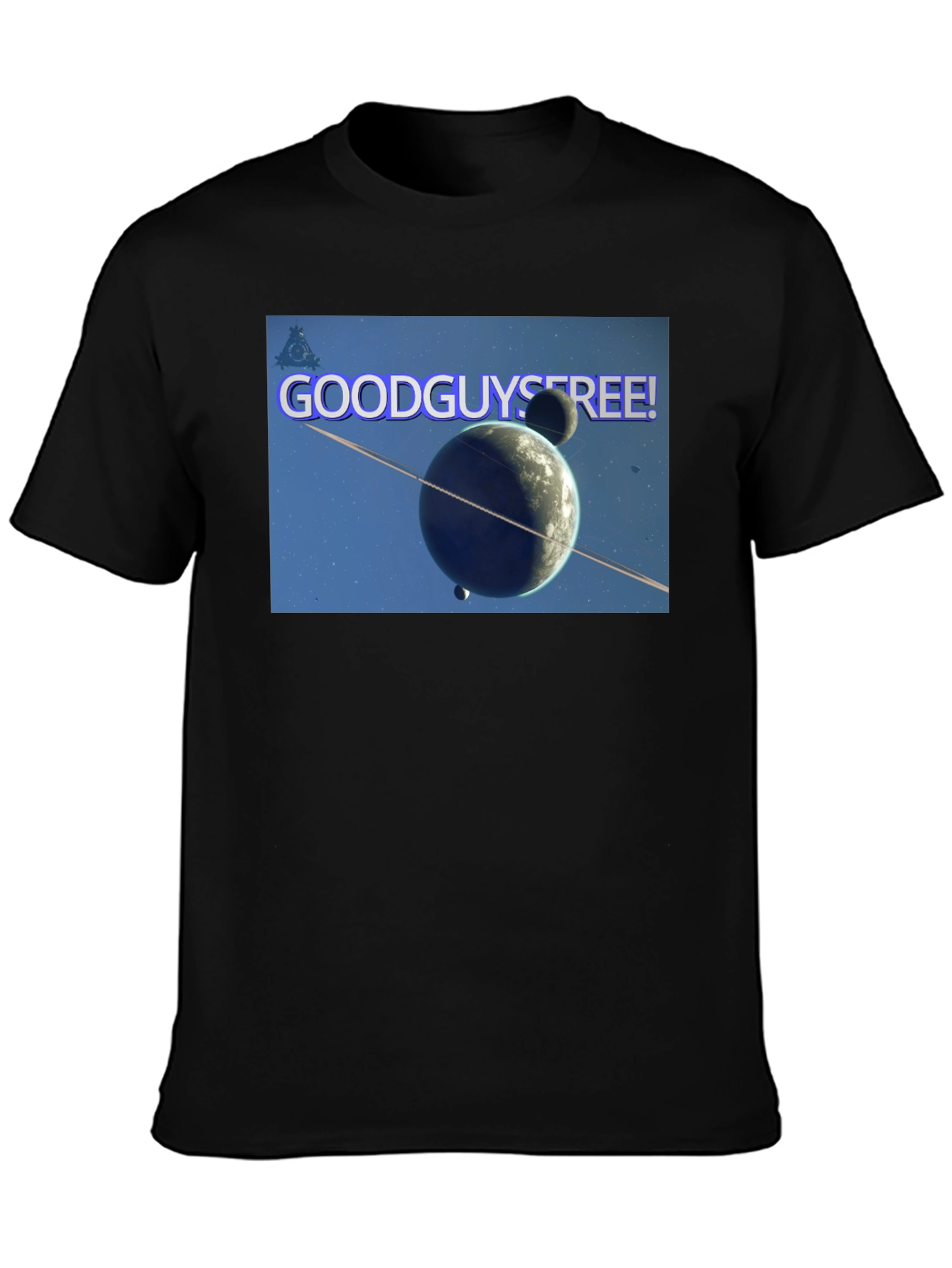 Good Guys Free! Graphic Black T-Shirt