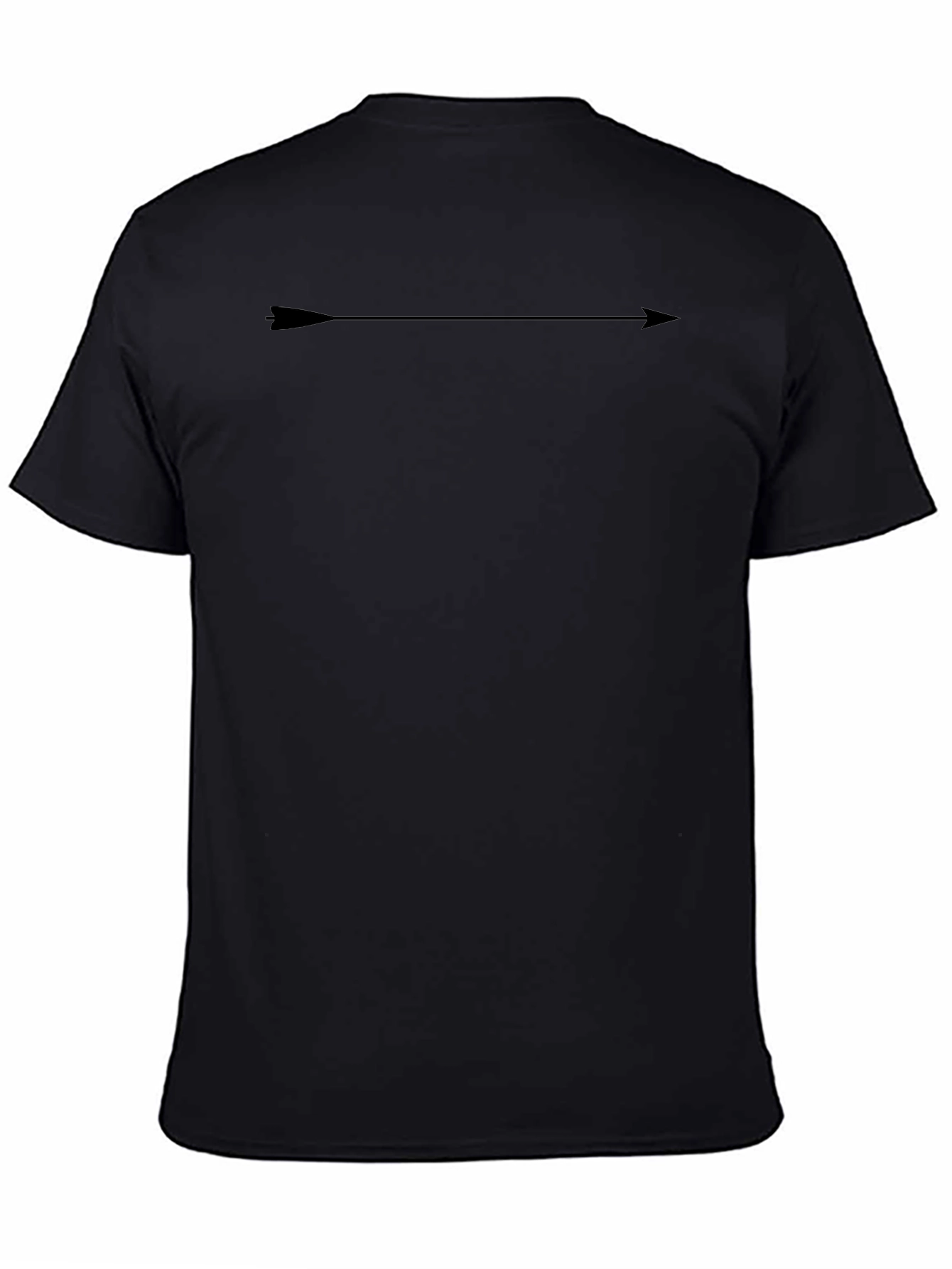 Arrow Graphic Black T-Shirt - Stylish Casual Wear