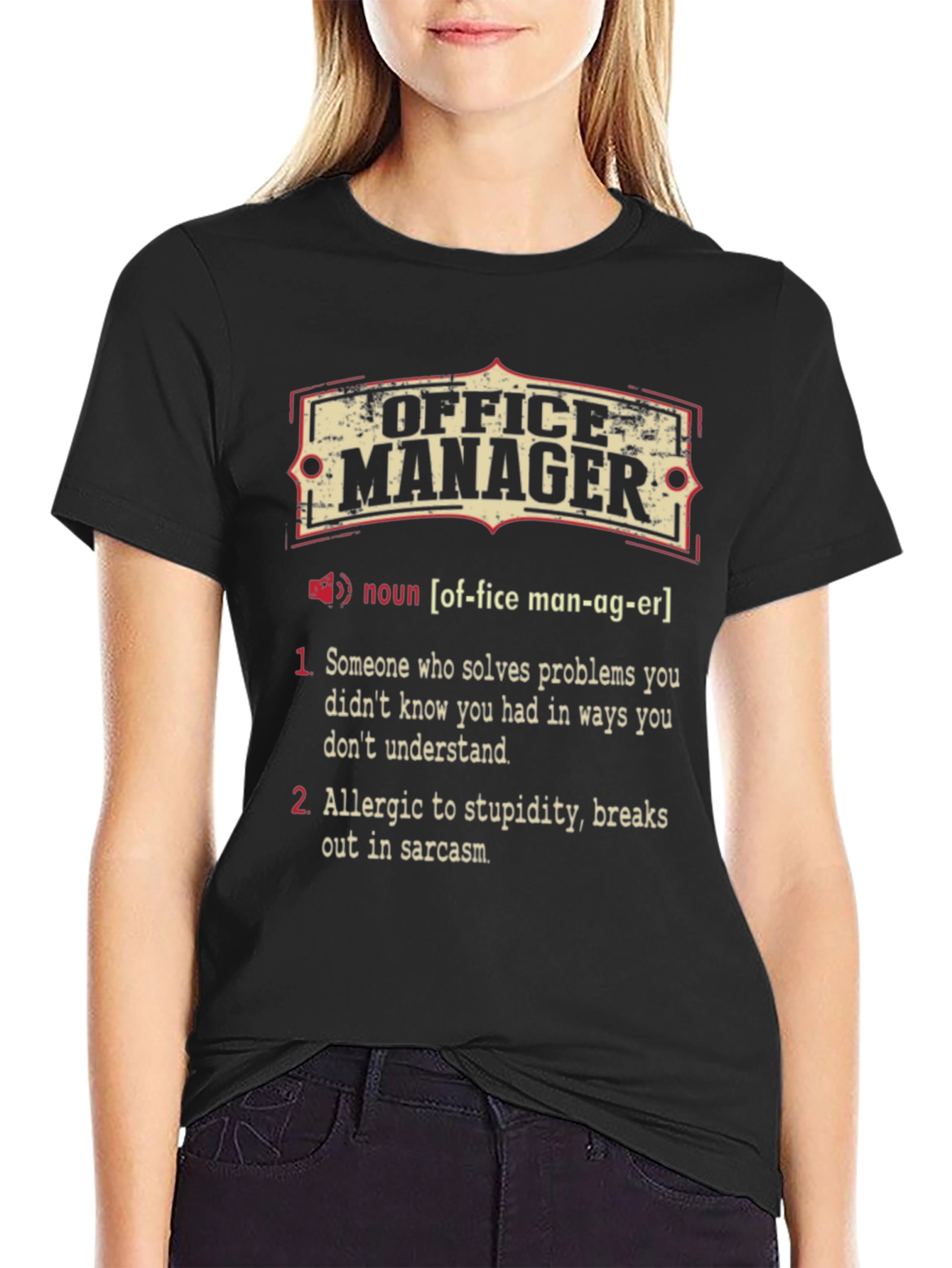 Office Manager Definition T-Shirt