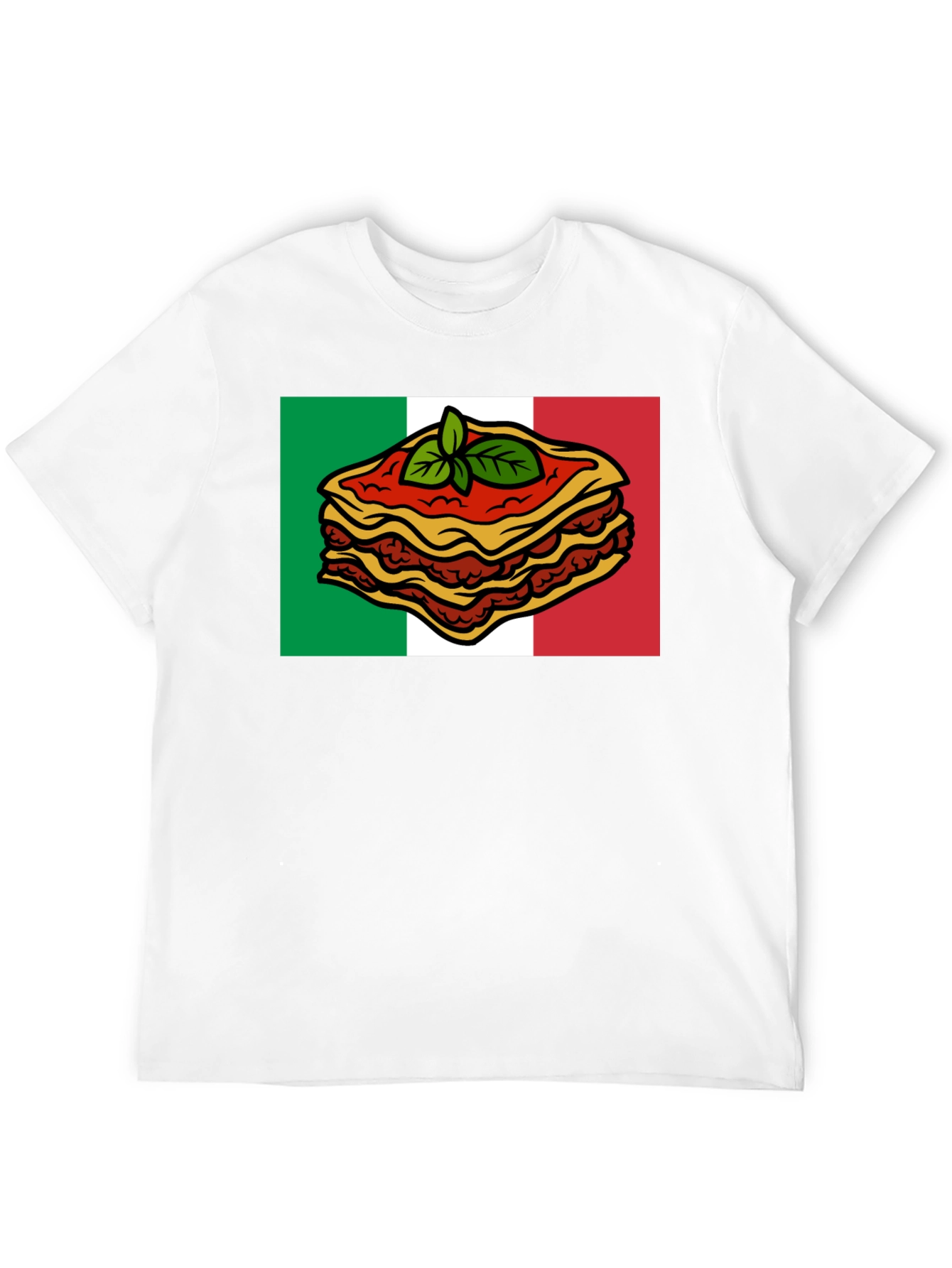 Lasagna Italian Flag T-Shirt - Foodie Pride