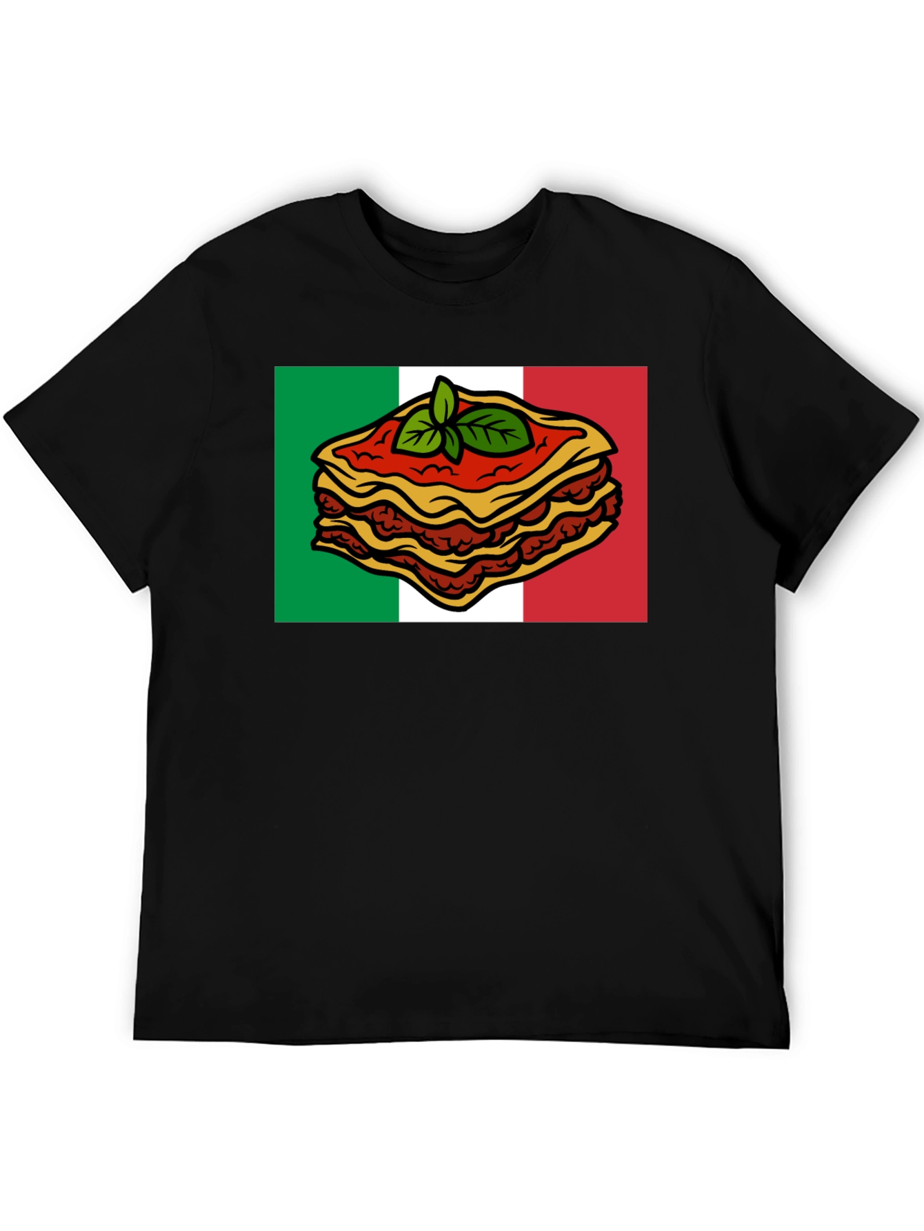 Lasagna Italian Flag T-Shirt - Foodie Pride