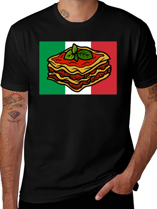 Lasagna Italian Flag T-Shirt - Foodie Pride