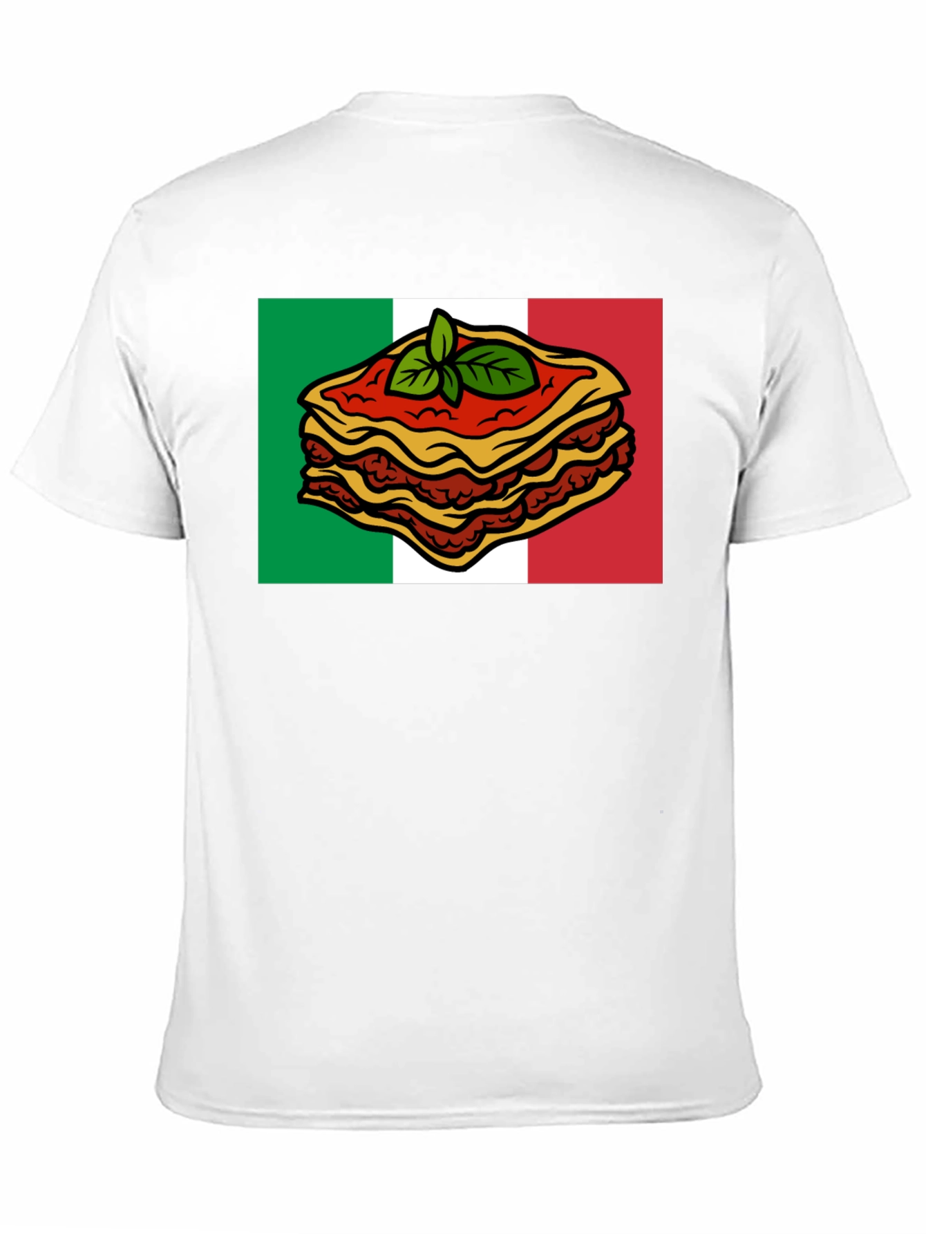 Lasagna Italian Flag T-Shirt - Foodie Pride