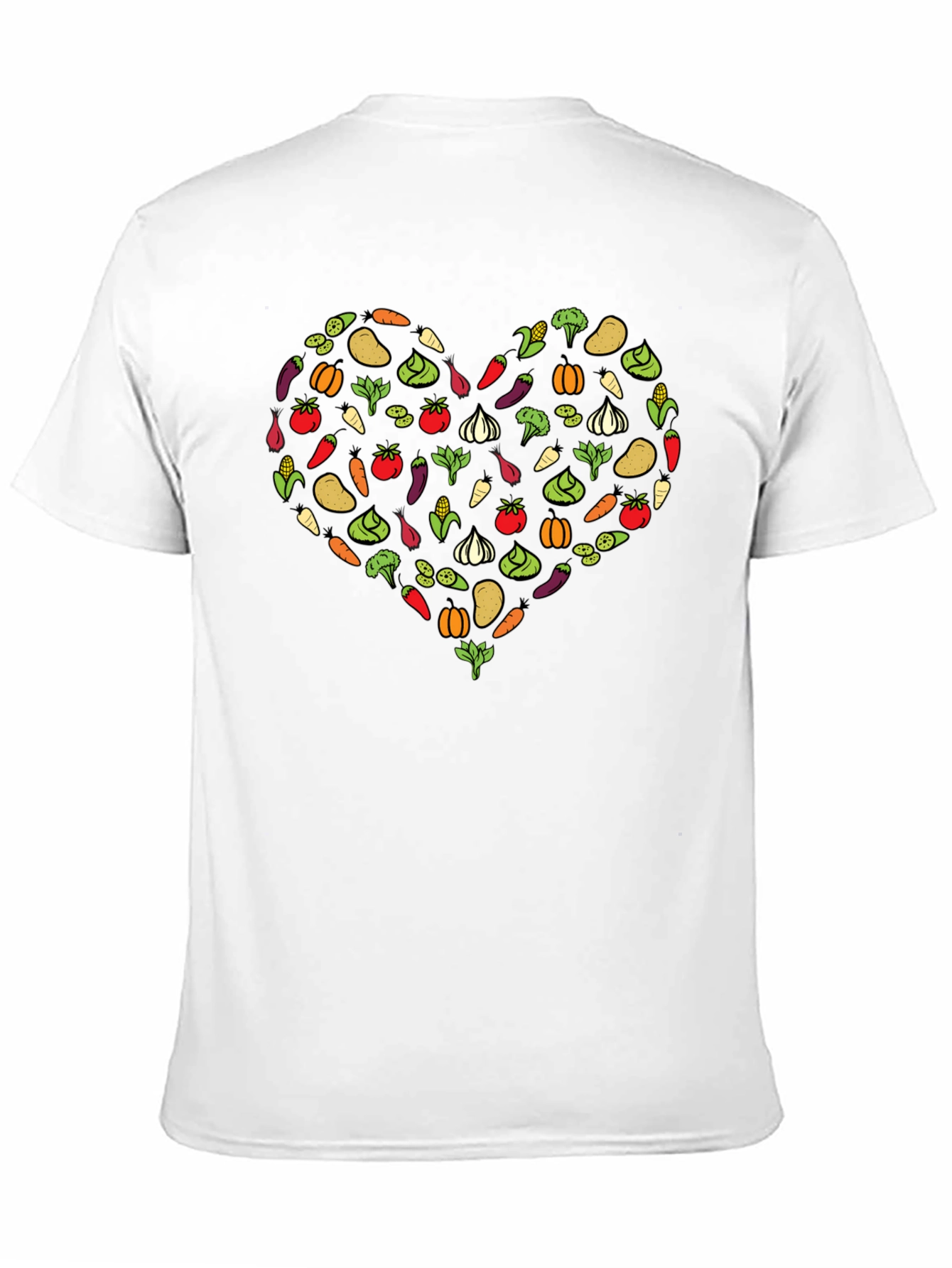 Vegetable Heart Graphic T-Shirt