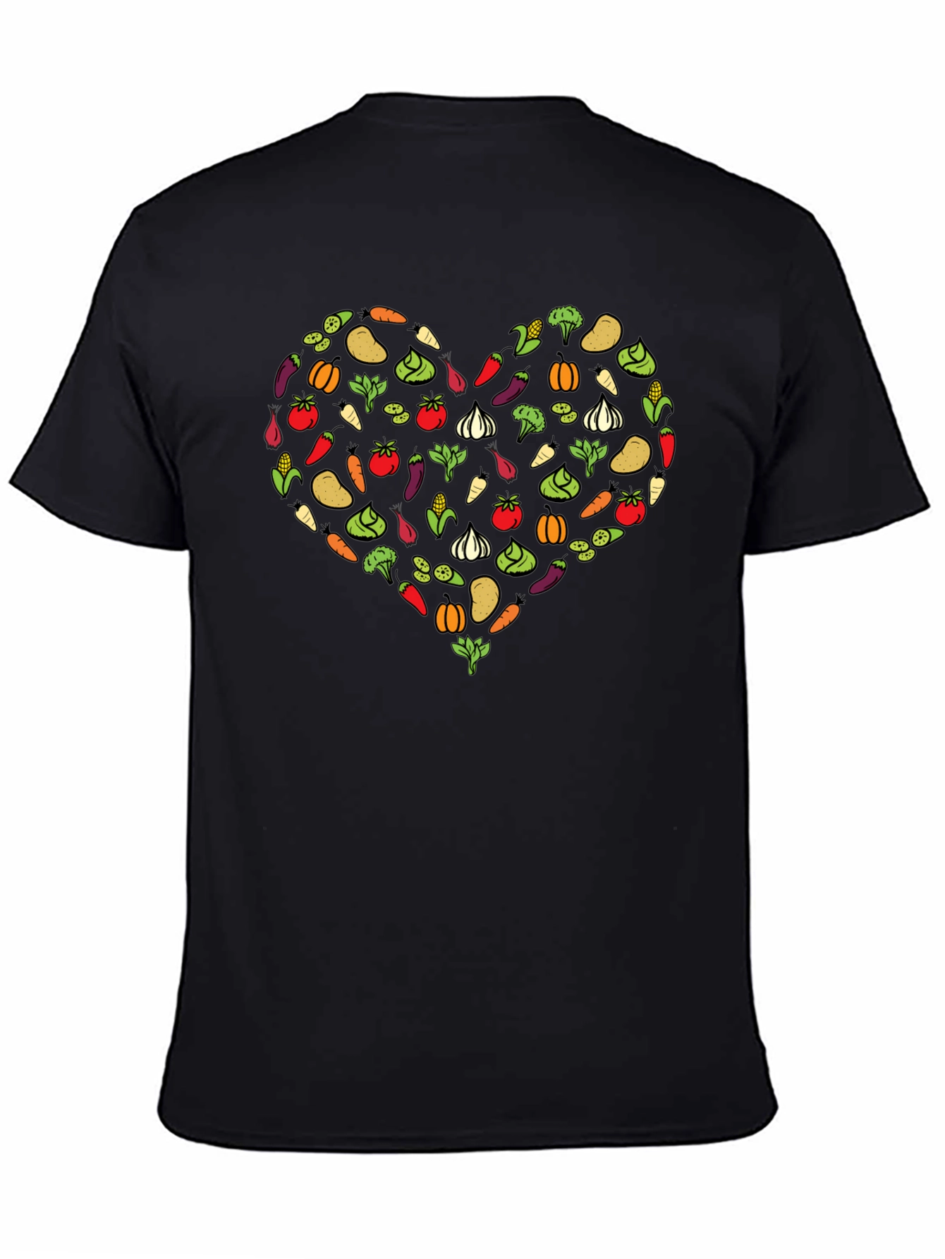 Vegetable Heart Graphic T-Shirt