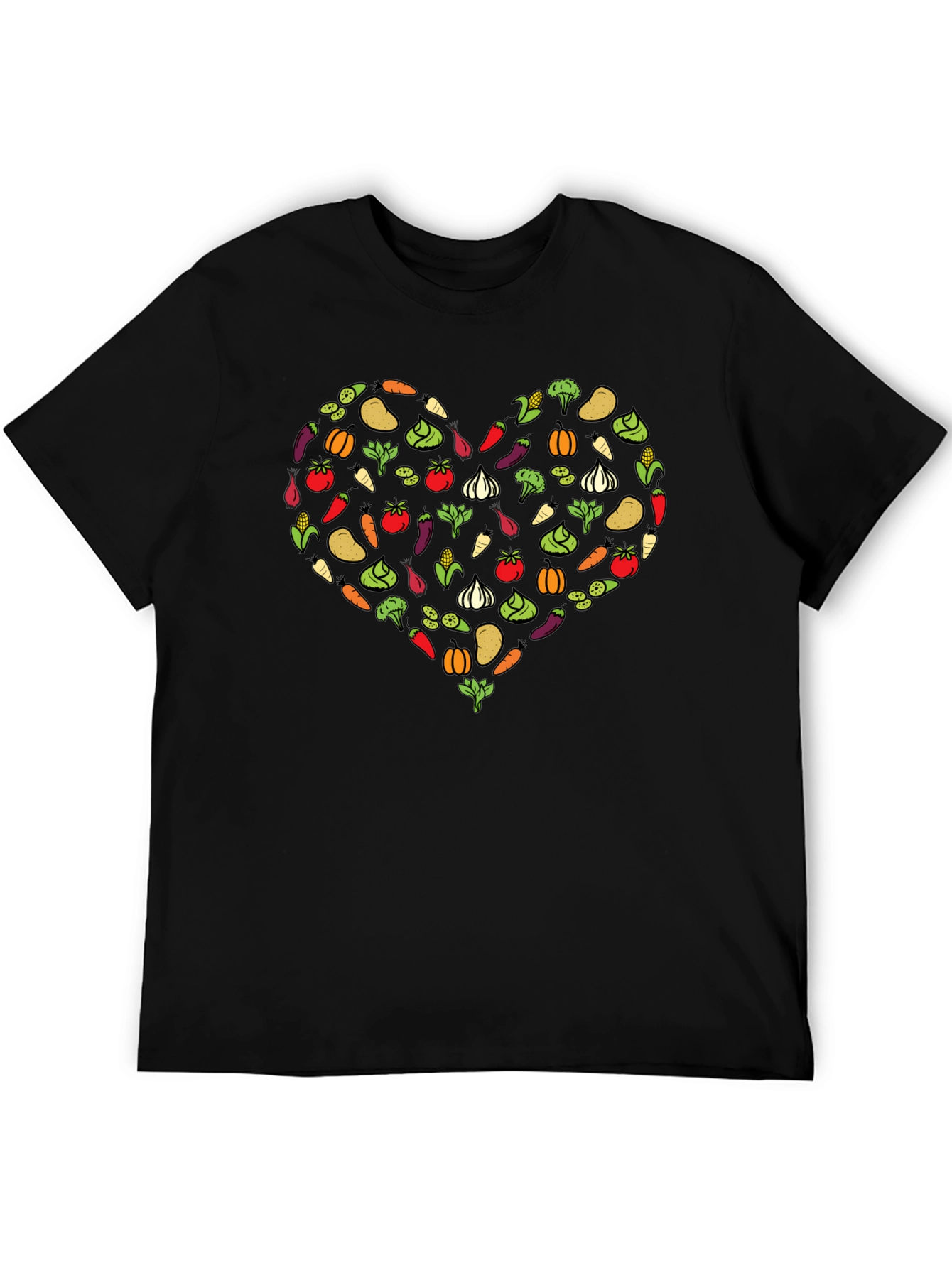 Vegetable Heart Graphic T-Shirt